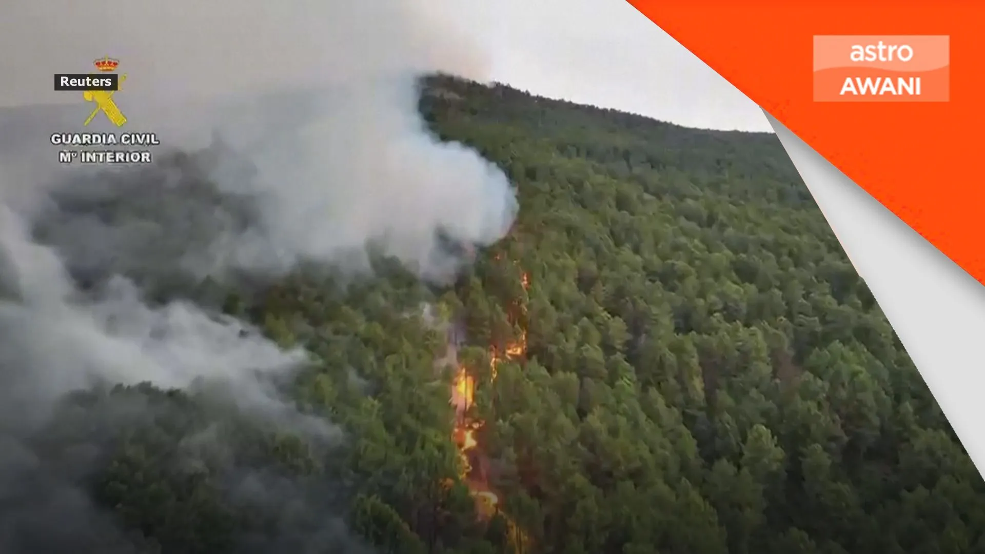 Kebakaran hutan Eropah dijangka bertambah buruk