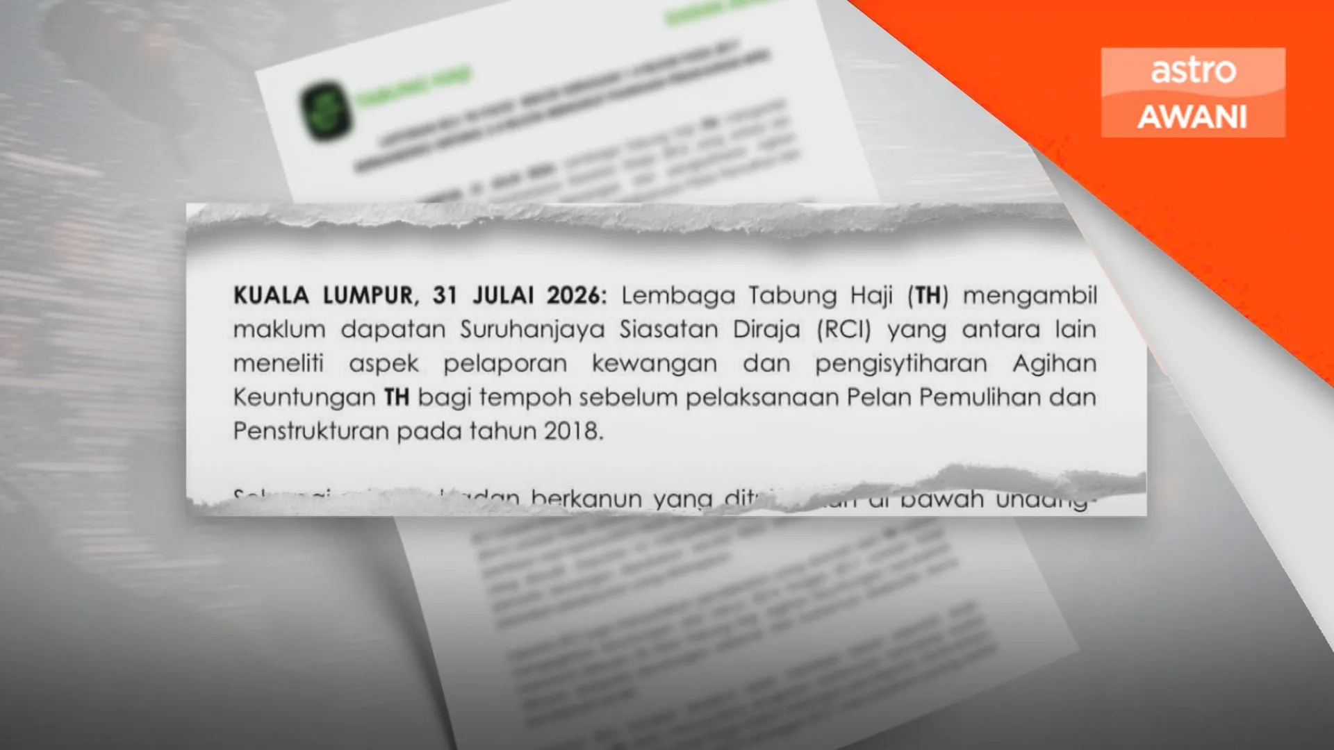 TH agih keuntungan berdasarkan keputusan kewangan diaudit
