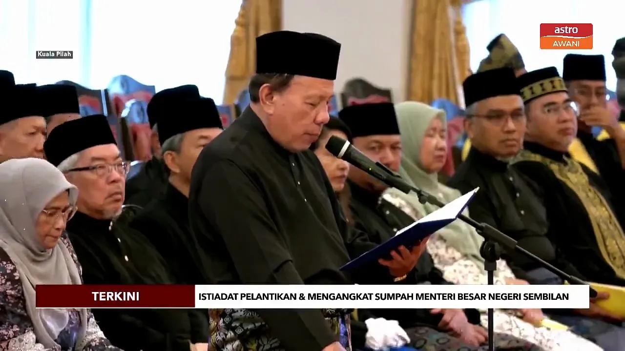 Datuk Ismail Lasim angkat sumpah jawatan Menteri Besar Negeri Sembilan