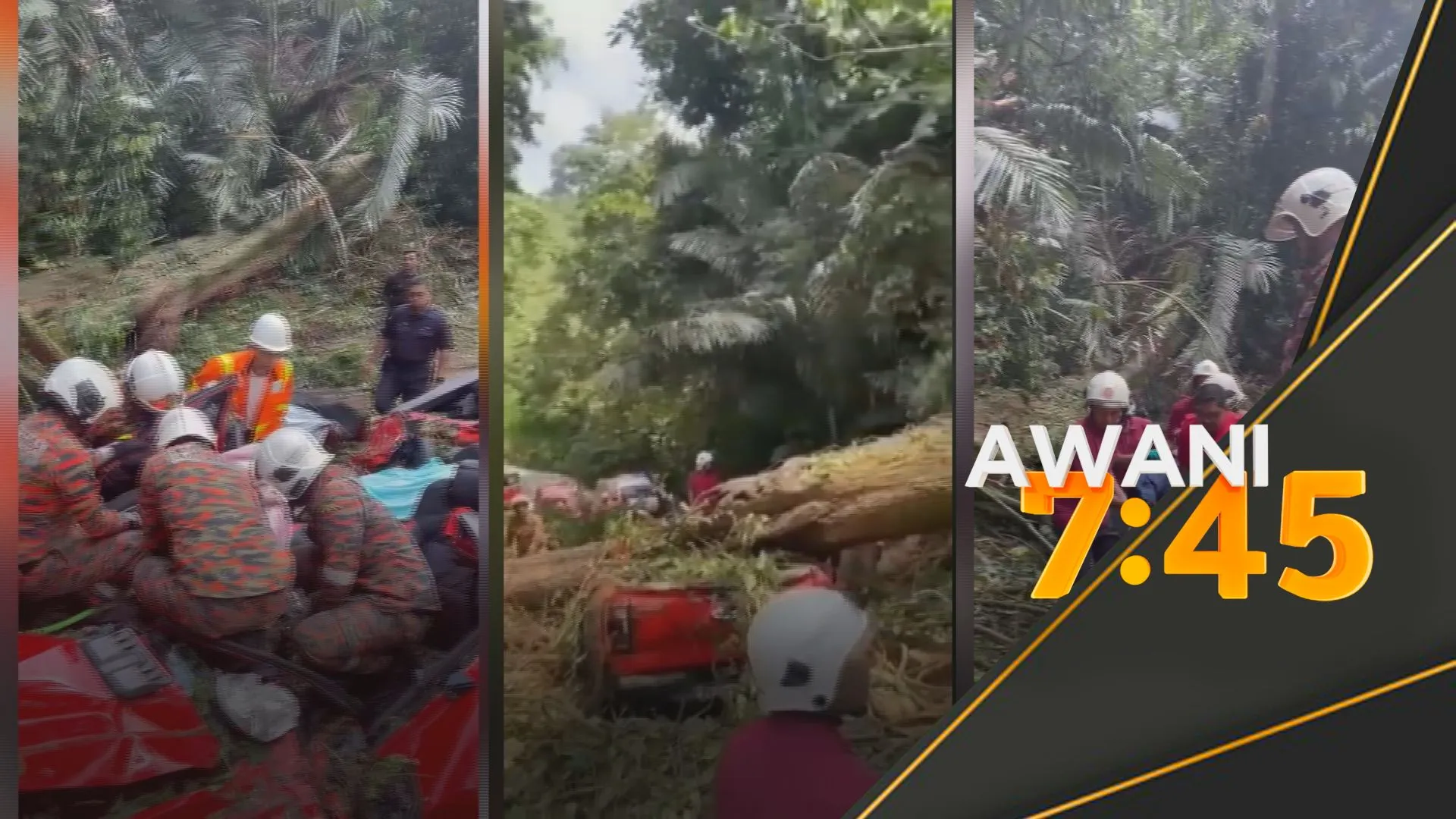 Ketua Pemuda UMNO Maran, isteri, anak maut tragedi kenderaan dihempap pokok