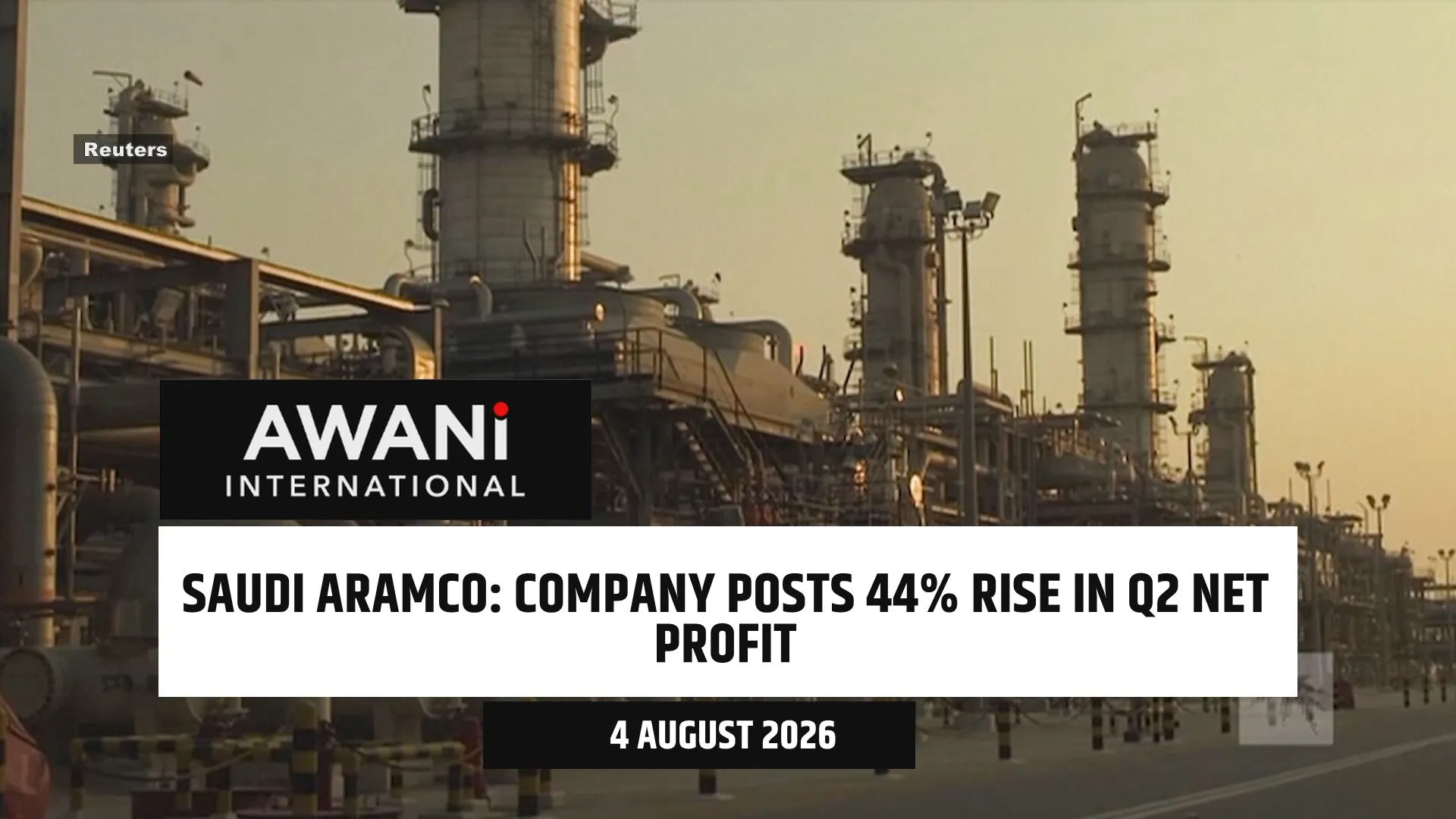 Saudi Aramco posts 44% rise in Q2 net profit