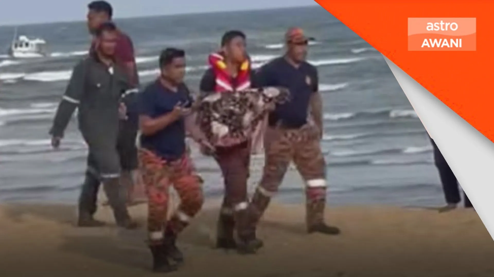 Kanak-kanak autisme 6 tahun ditemukan lemas di Pantai Kuala Kerteh