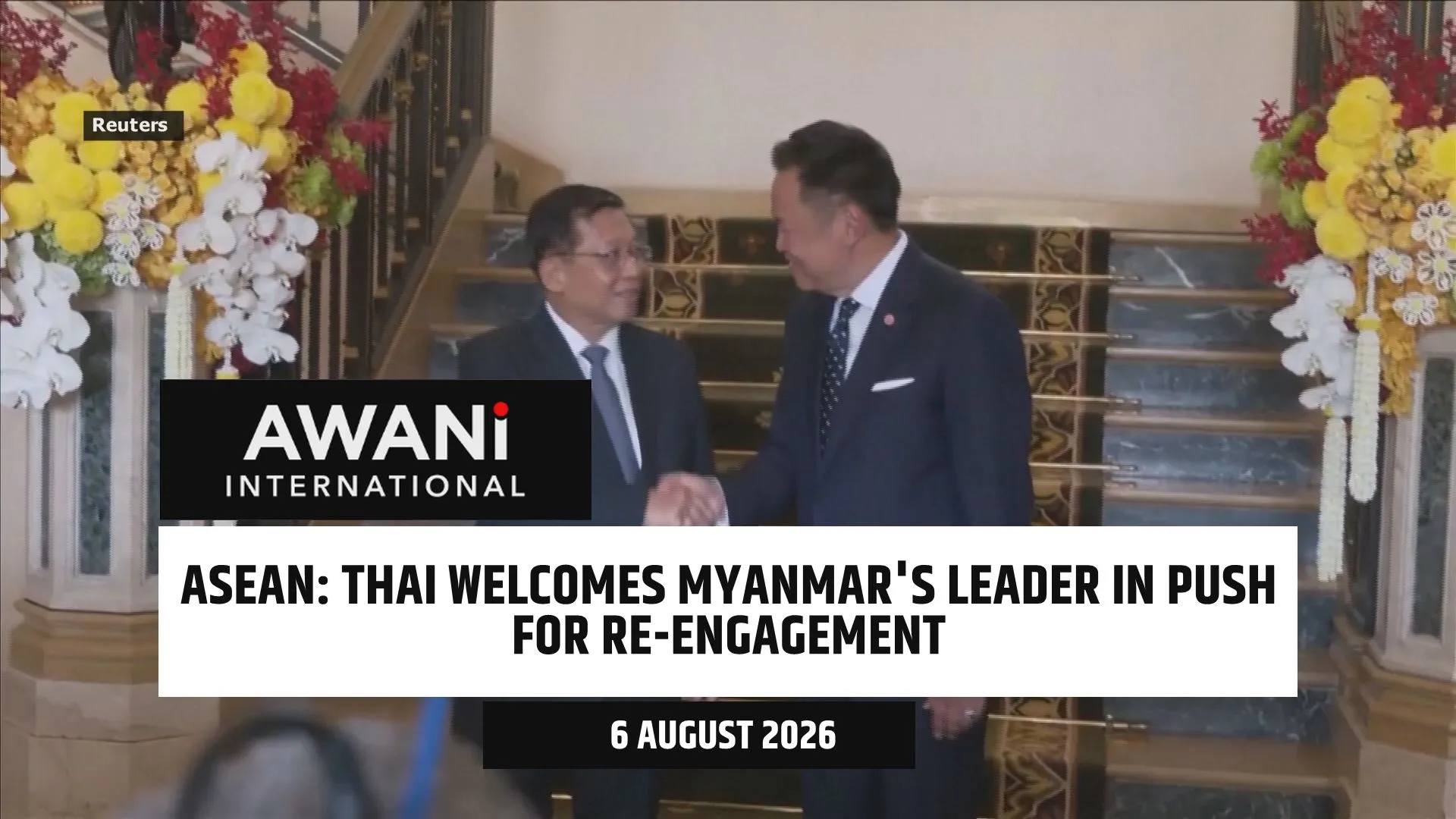 Thailand welcomes Myanmar's leader as Bangkok pushes for ASEAN re-engagement