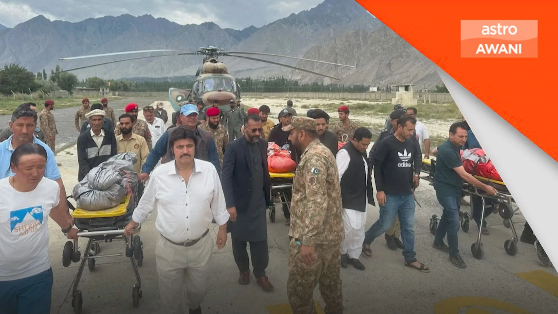 Mayat Nirmal Purja dan empat pendaki diterbangkan ke Skardu