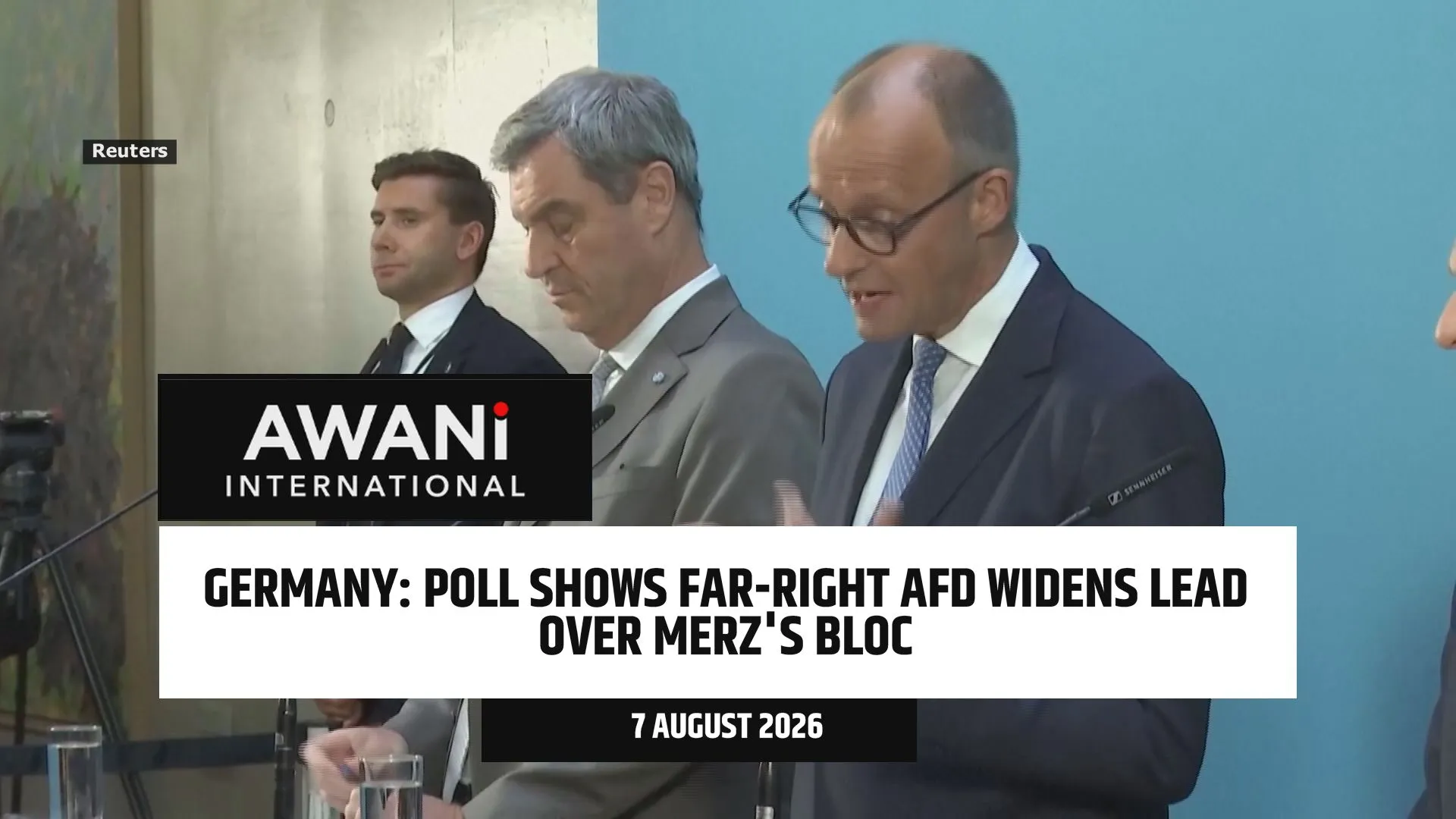 Germany's far-right AfD widens lead over Merz's conservatives
