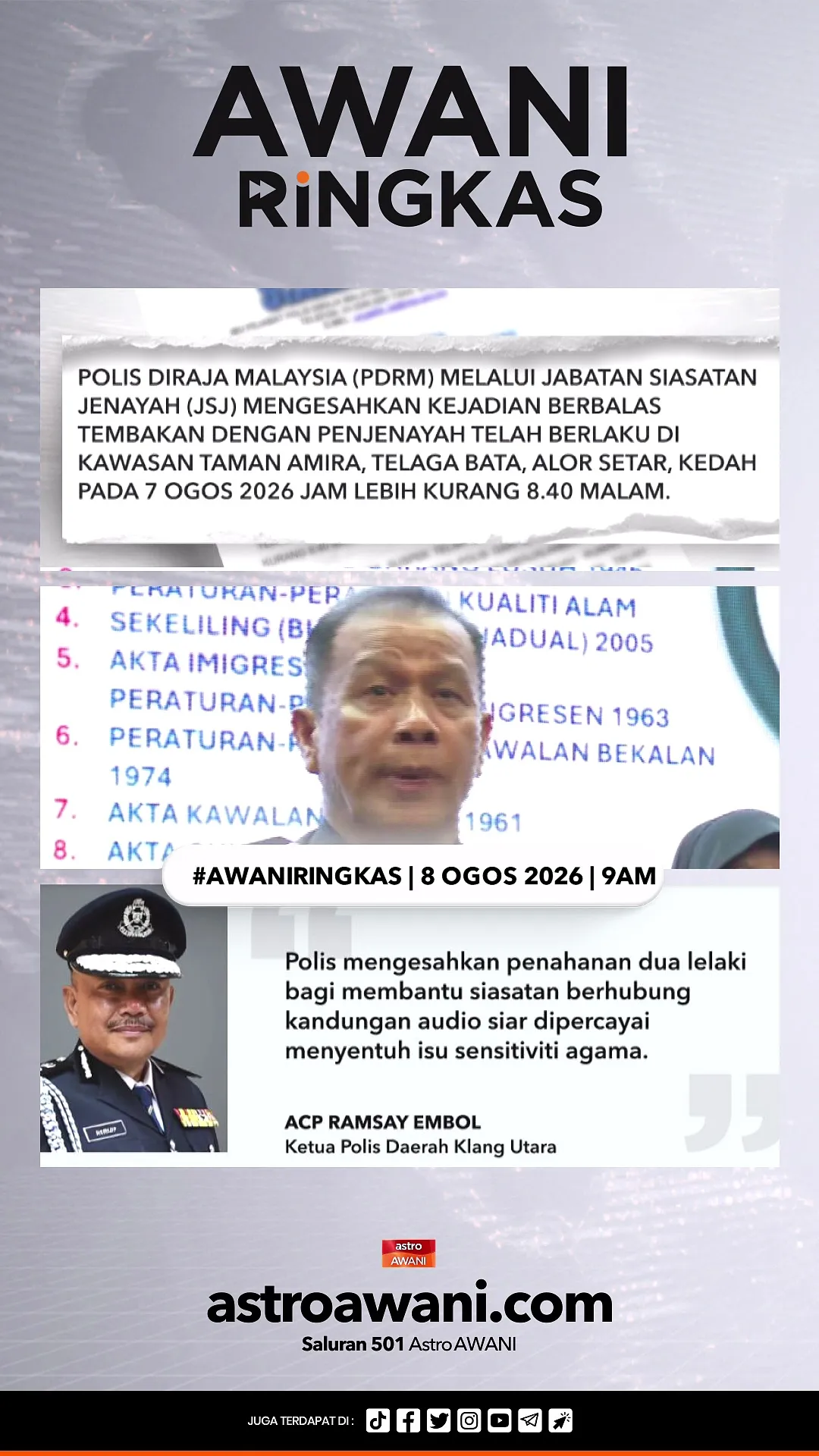 #AWANIRingkas 8 Ogos 2026 | 9AM