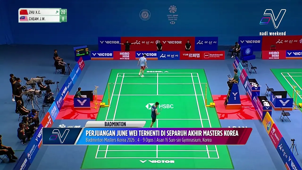Langkah Cheam June Wei di Masters Korea terhenti setakat di separuh akhir