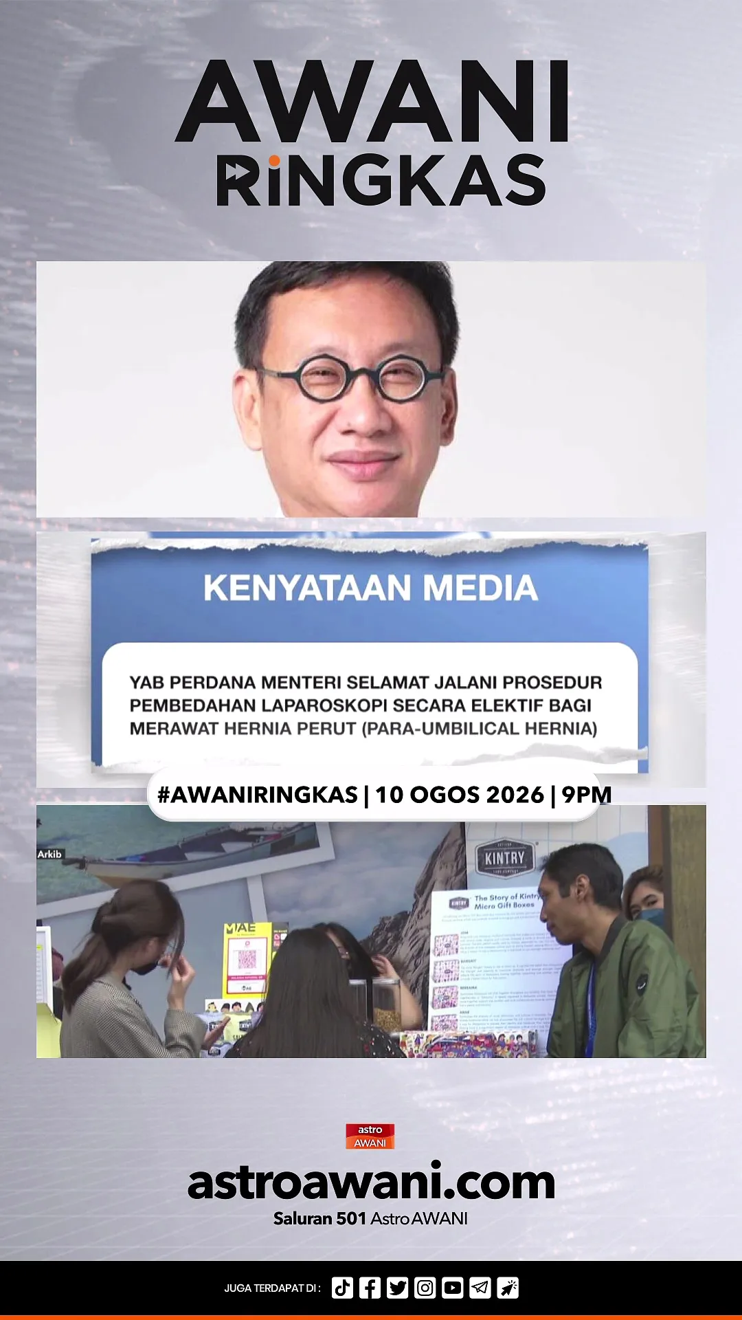 #AWANIRingkas 10 Ogos 2026 | 9PM