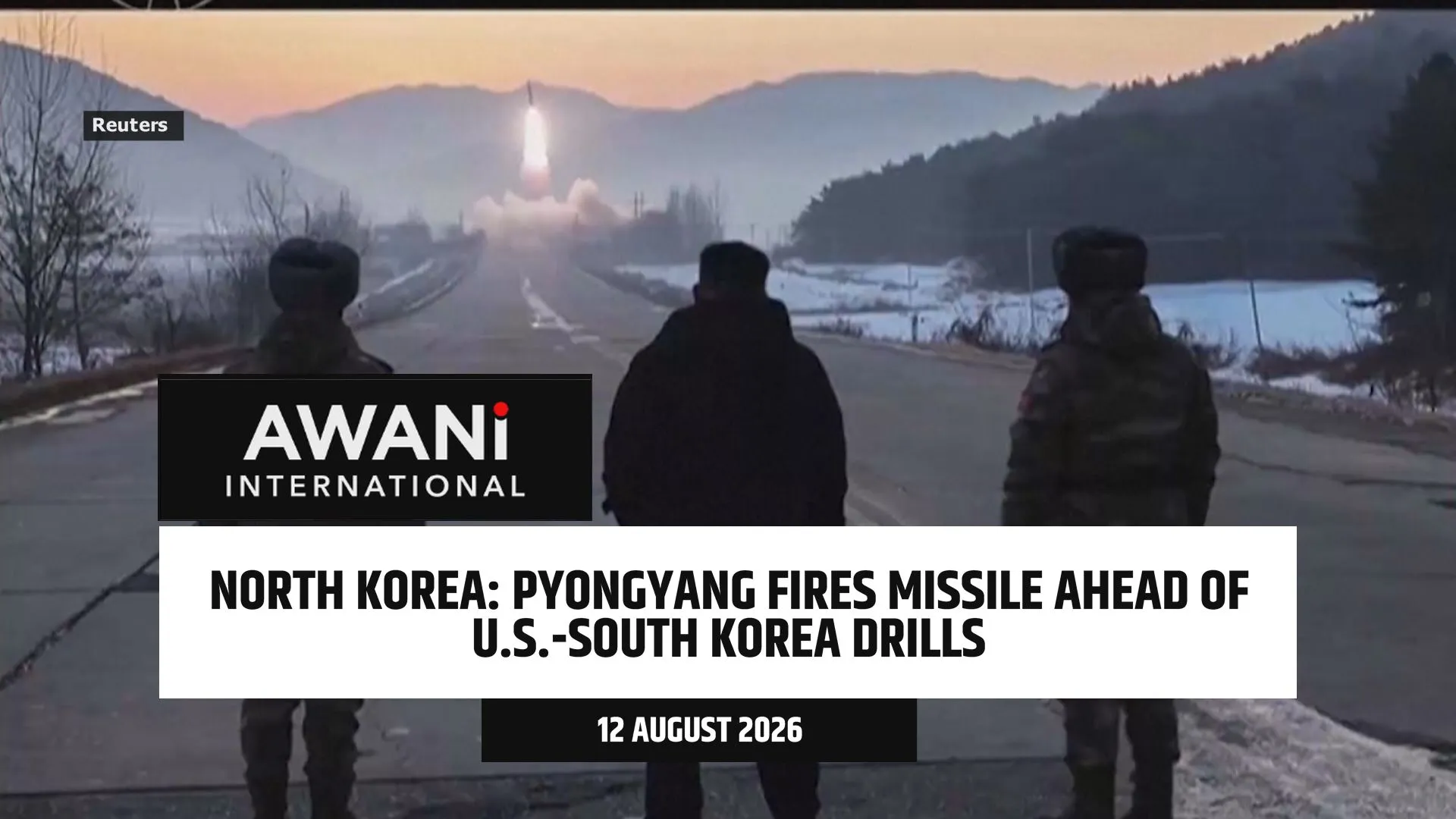 North Korea fires missile ahead of major US-South Korea military drills