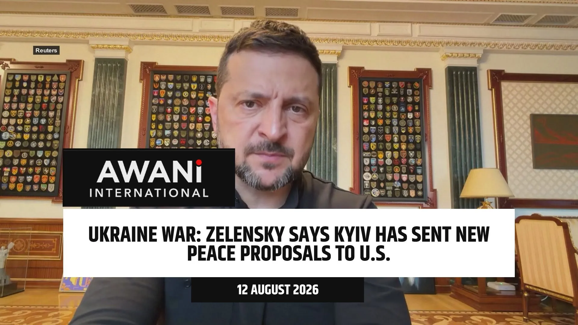 Zelensky says Kyiv has sent new peace proposals to U.S.