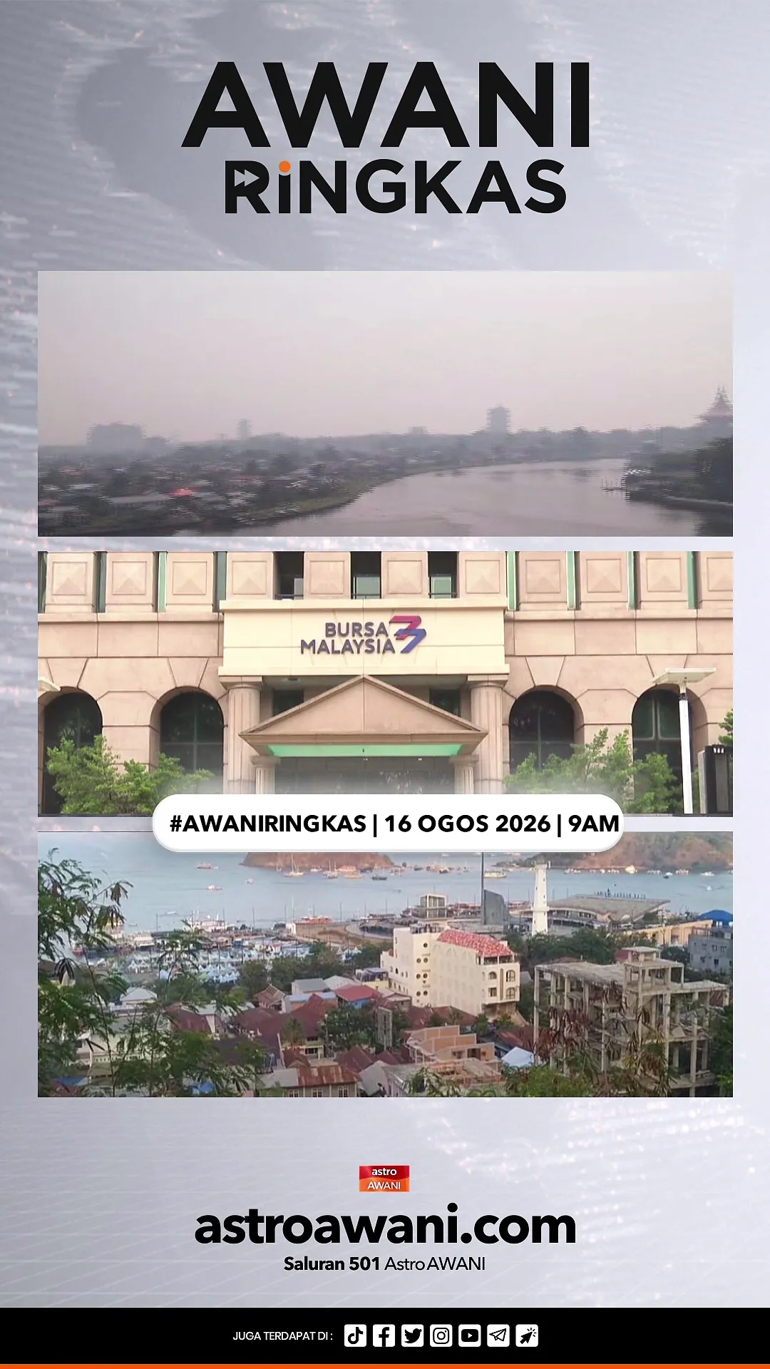 #AWANIRingkas 16 Ogos 2026 | 9AM