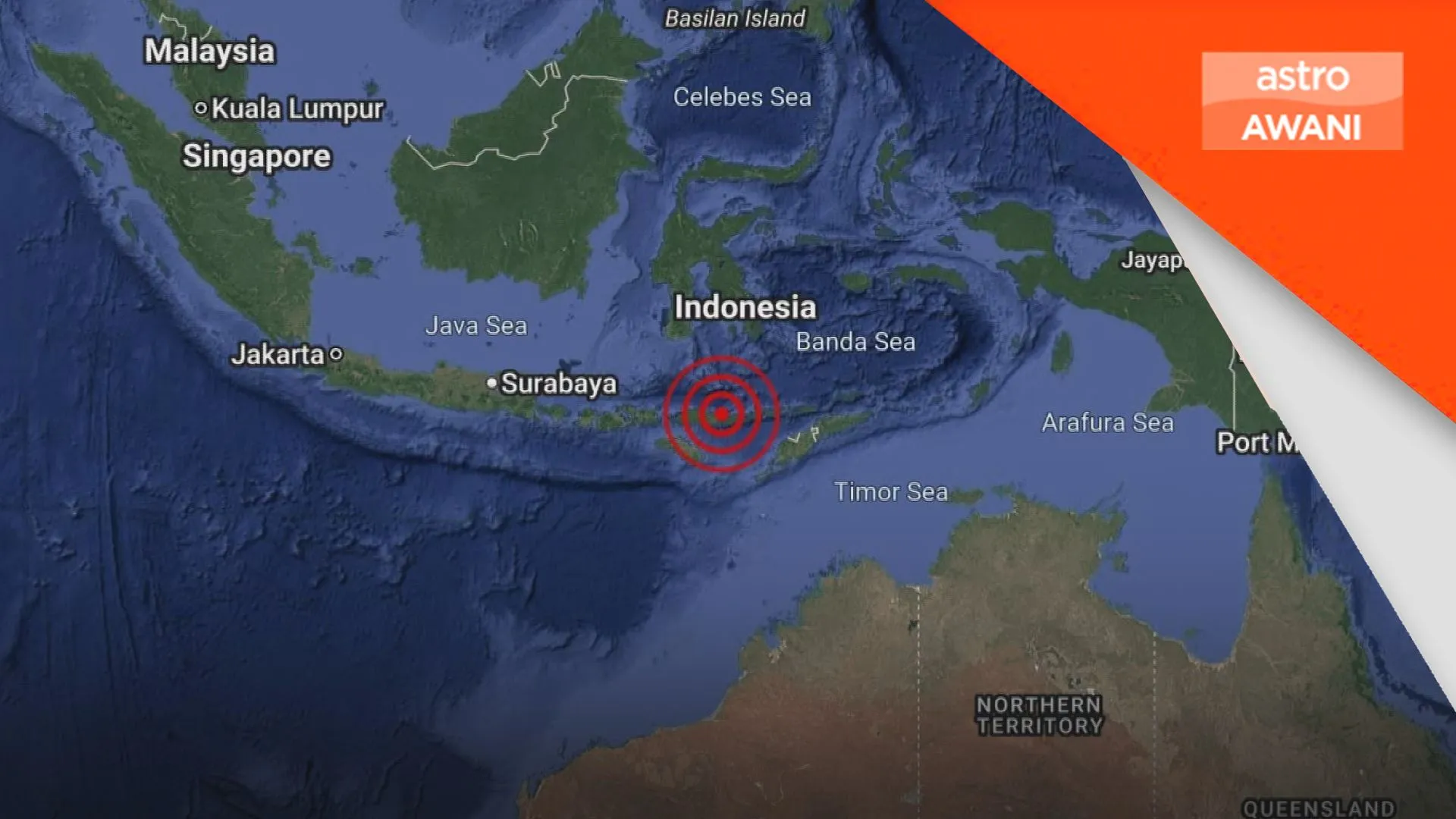 Gempa bumi sederhana berukuran 5.7 magnitud gegar Flores, tiada ancaman tsunami kepada Malaysia