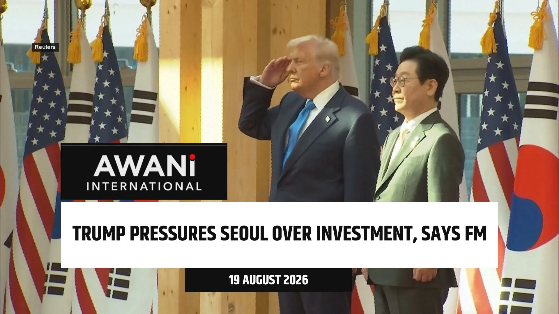 Trump pressures Seoul over investment, says FM