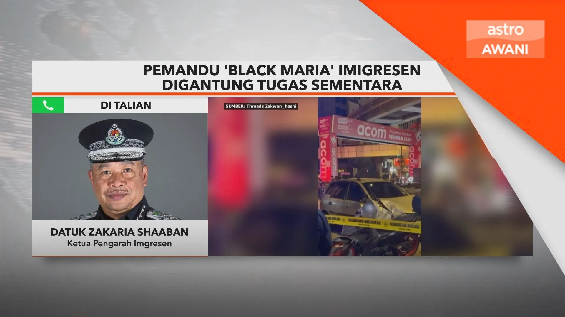 Gaji pemandu 'Black Maria' Imigresen masih dibayar