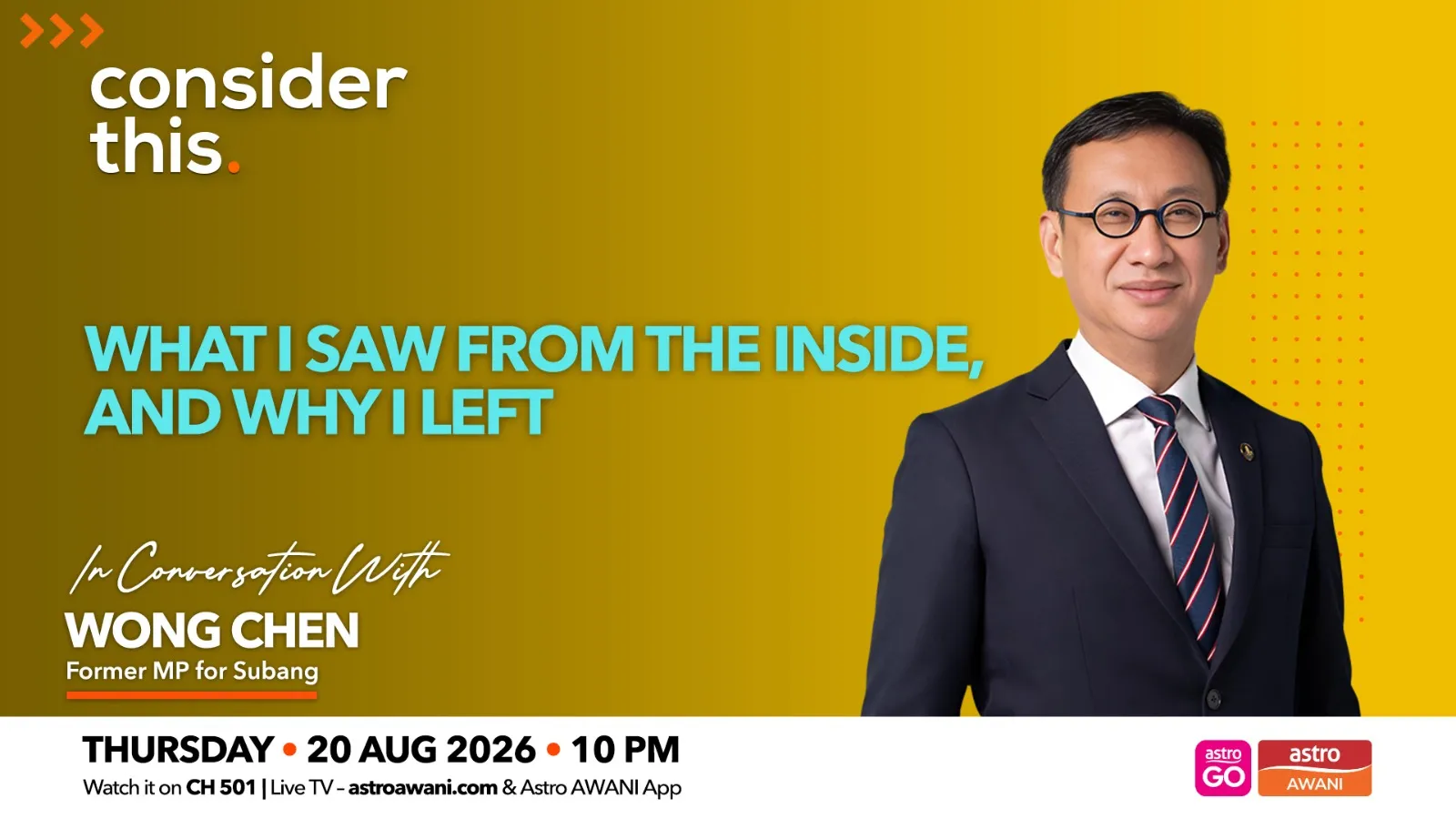Consider This: Wong Chen | What I Saw From the Inside, And Why I Left