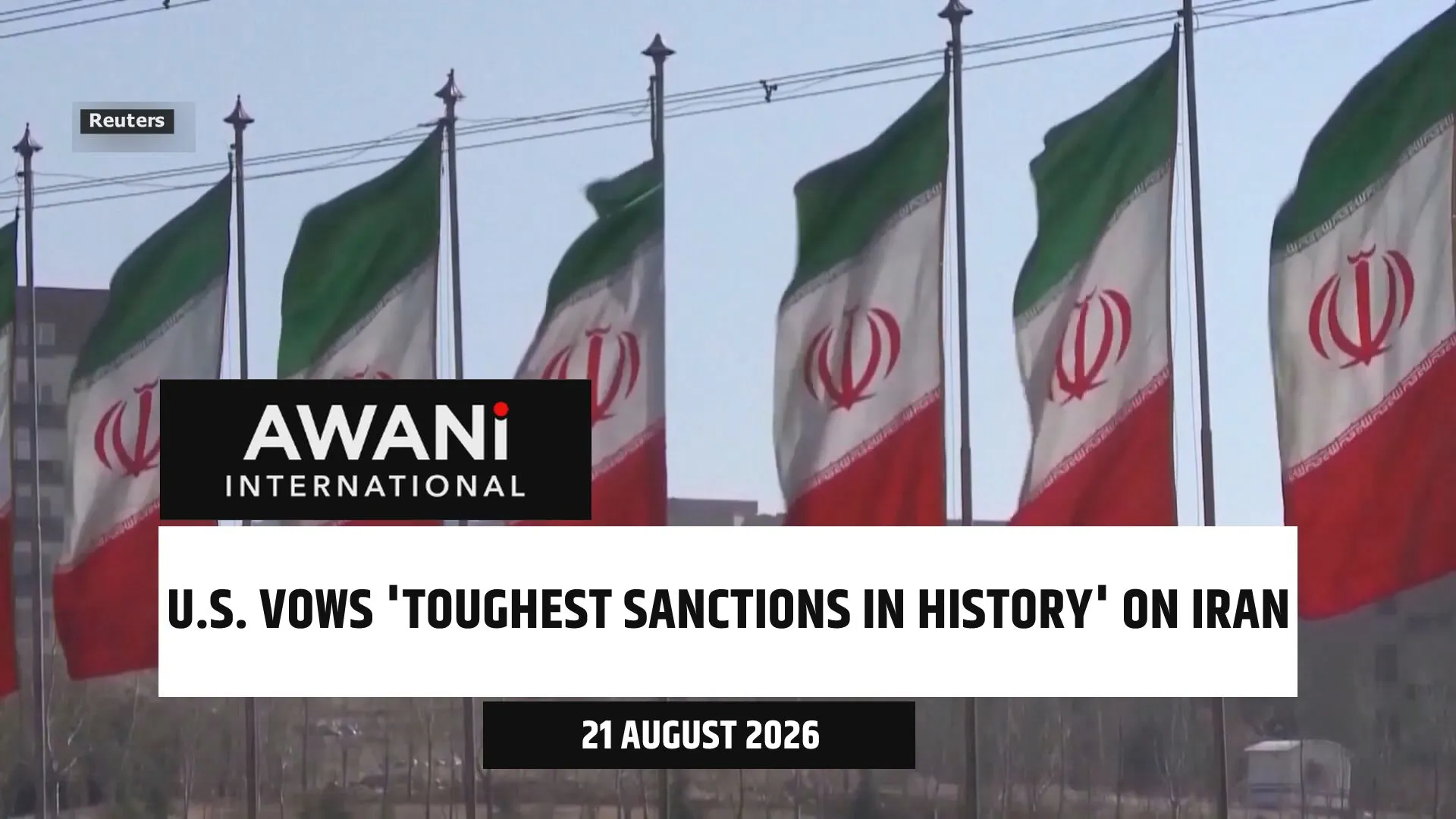 U.S. vows 'toughest sanctions in history' on Iran