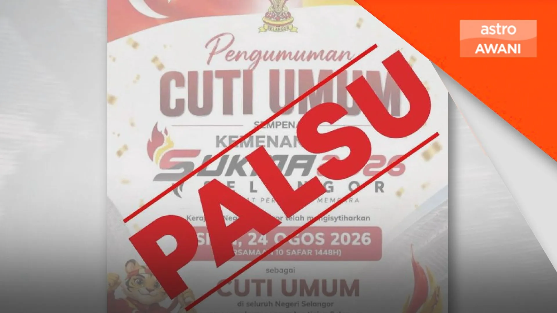 Amirudin nafi poster cuti peristiwa Selangor sempena SUKMA 2026