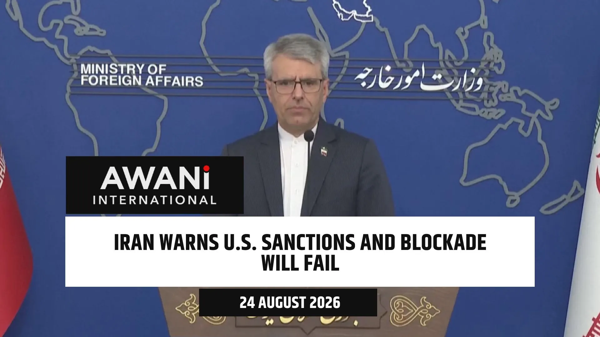 Iran warns U.S. sanctions and blockade will fail