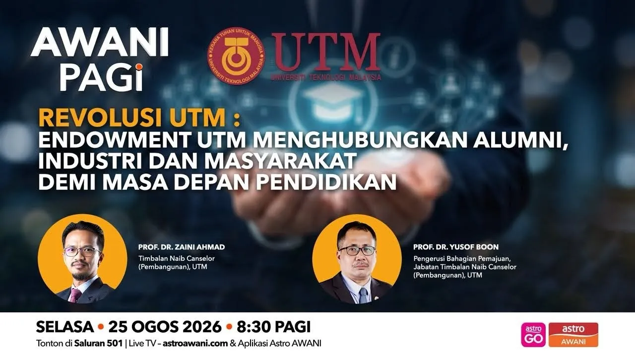 AWANI Pagi: Revolusi UTM - Endowment UTM demi masa depan pendidikan