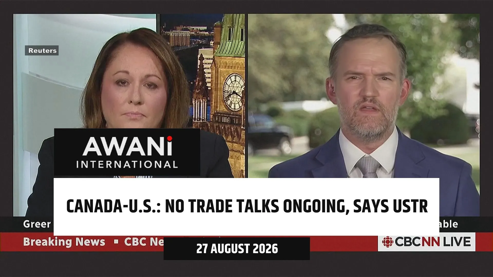 No Canada-U.S. trade talks ongoing, USTR's Greer tells CBC