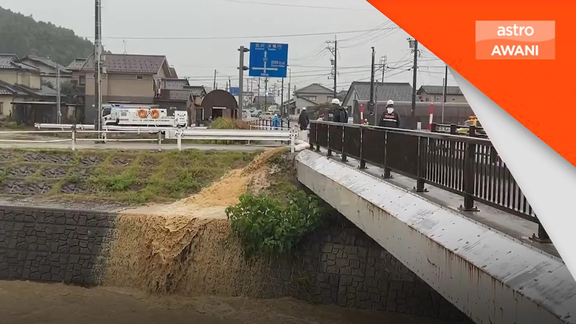 Hujan lebat landa tengah Jepun, cetus tanah runtuh, banjir