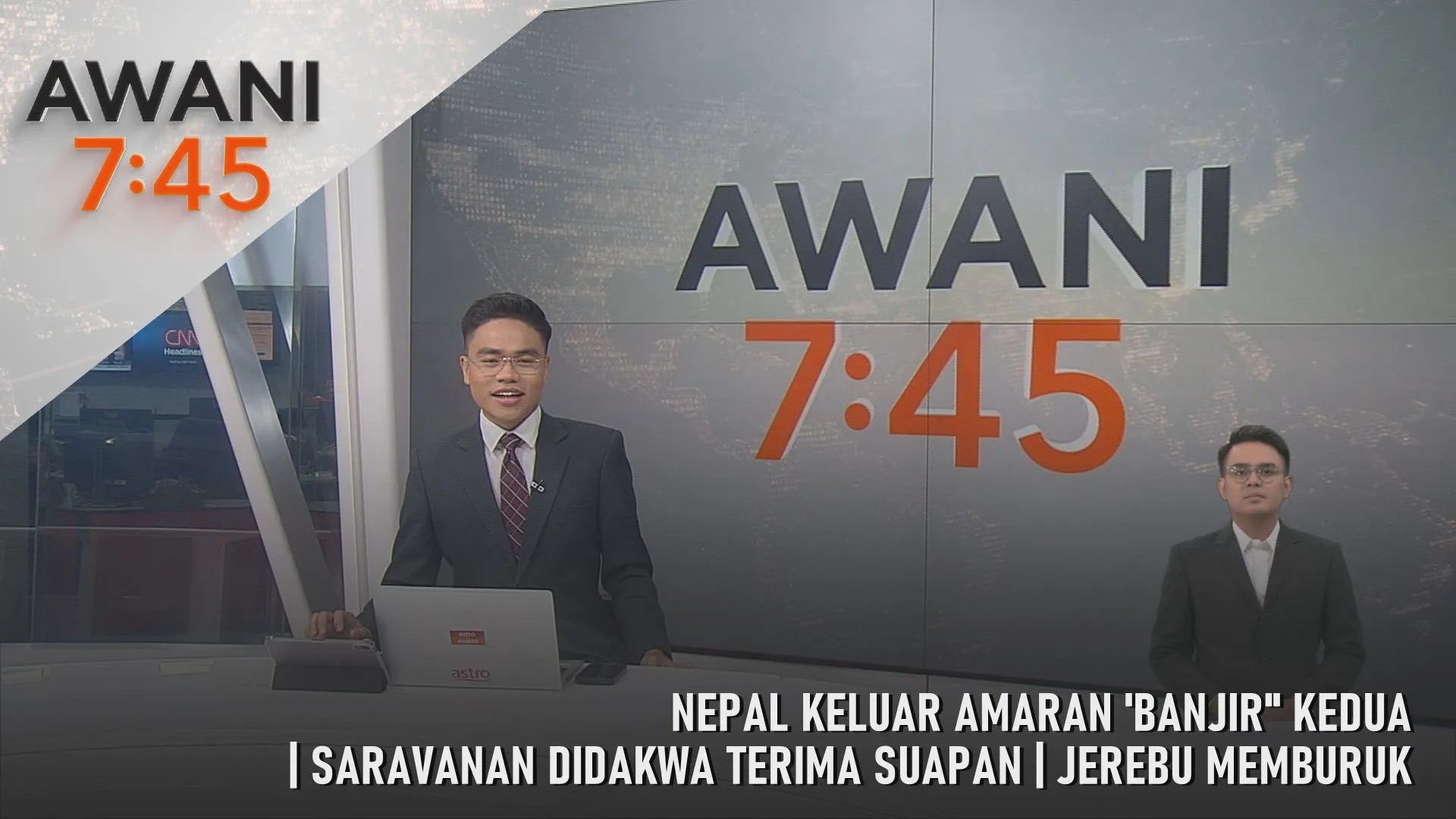 AWANI 7:45 [28/8/2026] – Nepal Keluar Amaran 'Banjir'' Kedua | Saravanan Didakwa Terima Suapan | Jerebu Memburuk