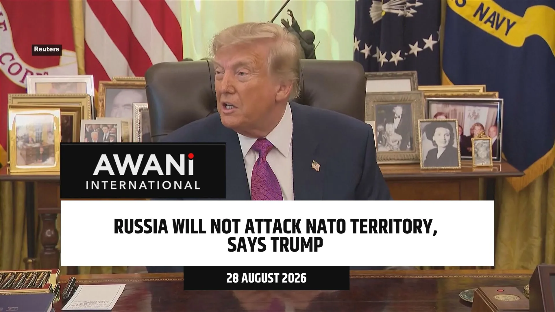 Russia will not attack NATO territory, says Trump