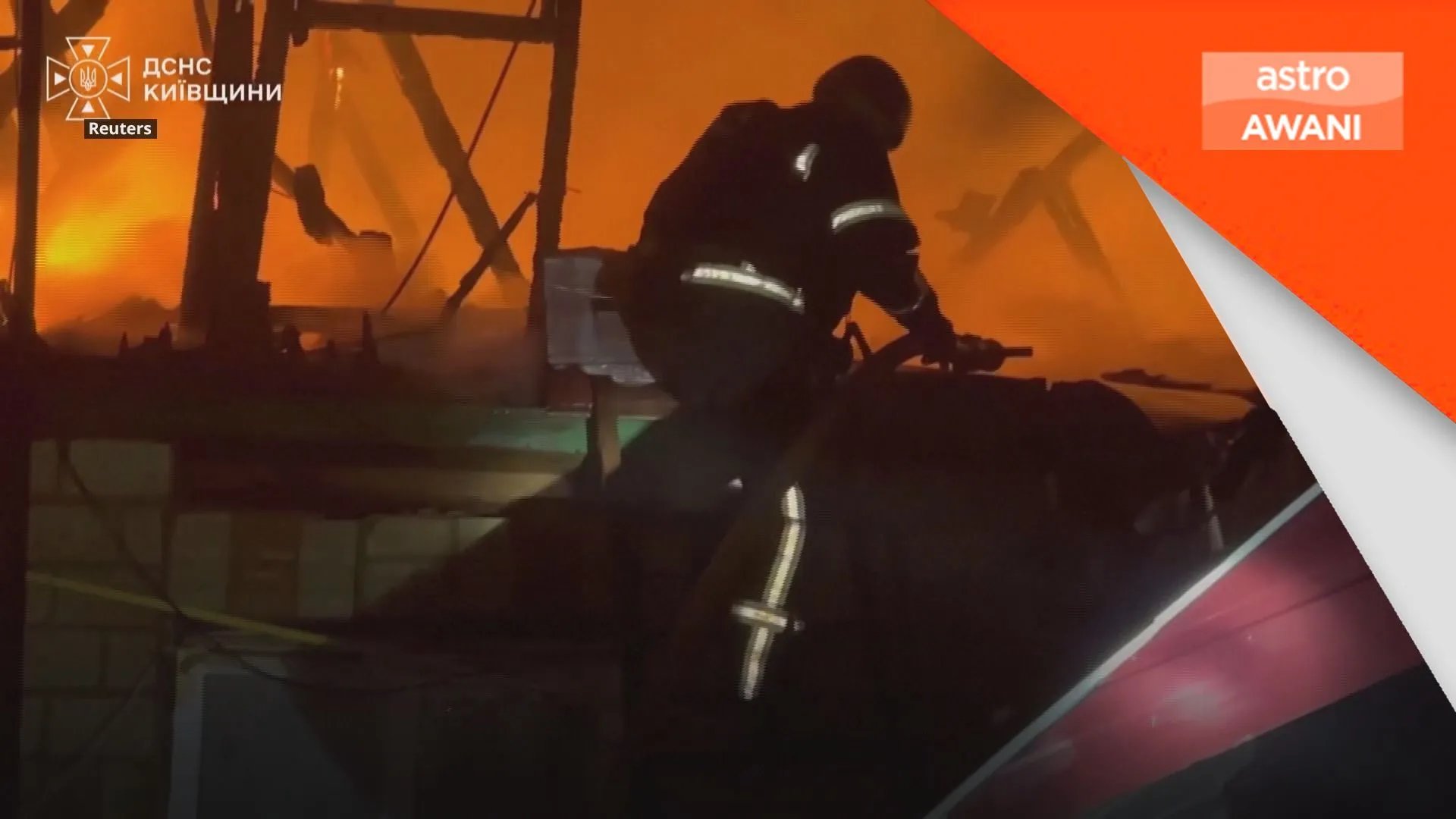 37 maut selepas letupan depot senjata dekat Kyiv