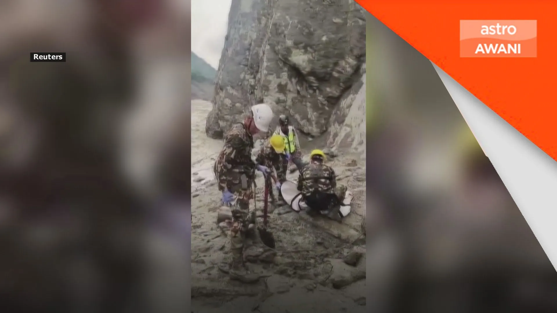546 masih hilang di China, operasi mencari mangsa bencana Himalaya diteruskan