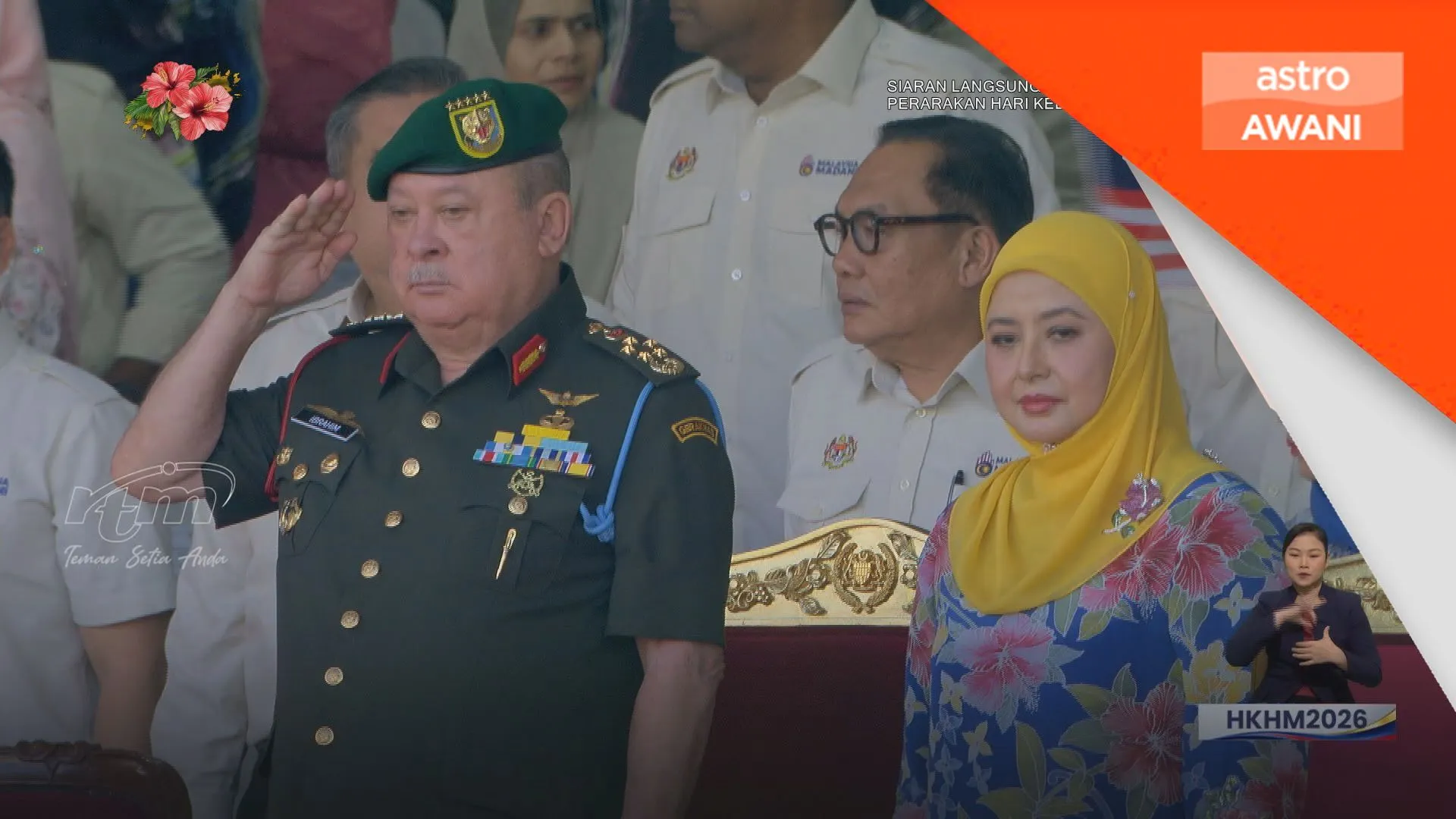 Agong, Raja Permaisuri zahir ucapan Hari Kebangsaan ke-69