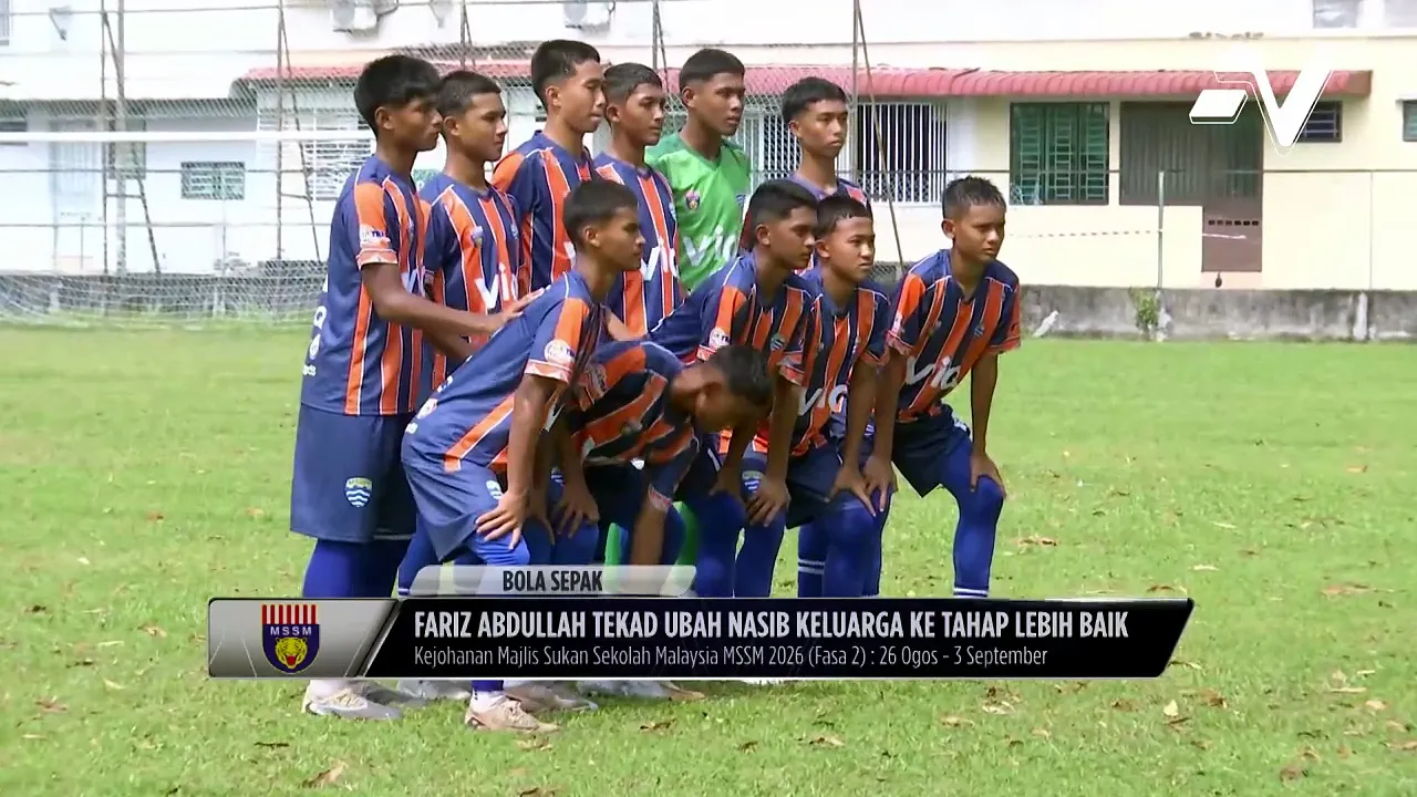 Impian pemain MSS Pulau Pinang, Fariz Abdullah yang mahu ubat nasib keluarga dengan bermain bola sepak