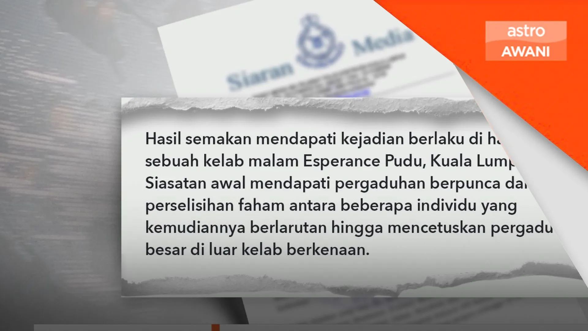 Lima lelaki ditahan merusuh di Pudu