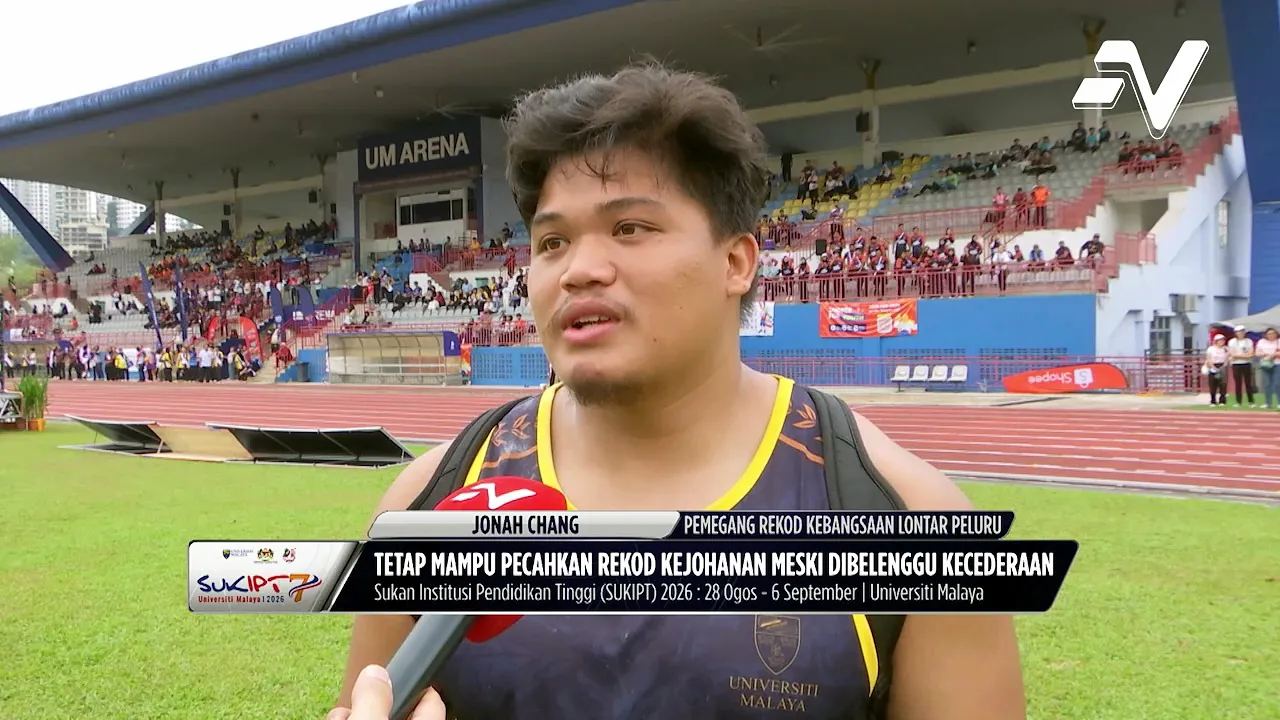 Jonah Chang perbaharui rekod SUKIPT untuk acara lontar peluru