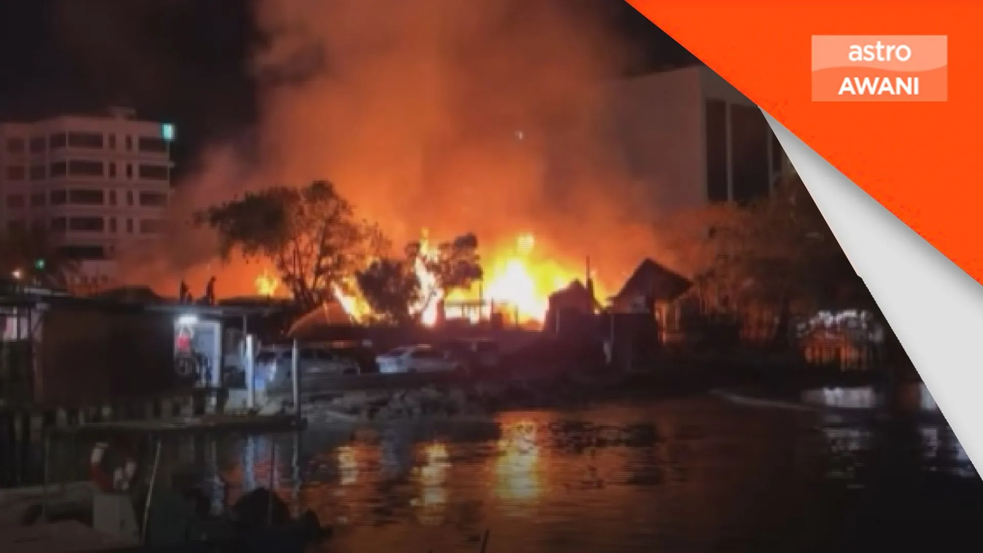 5 premis musnah terbakar di Jeti Chew, George Town