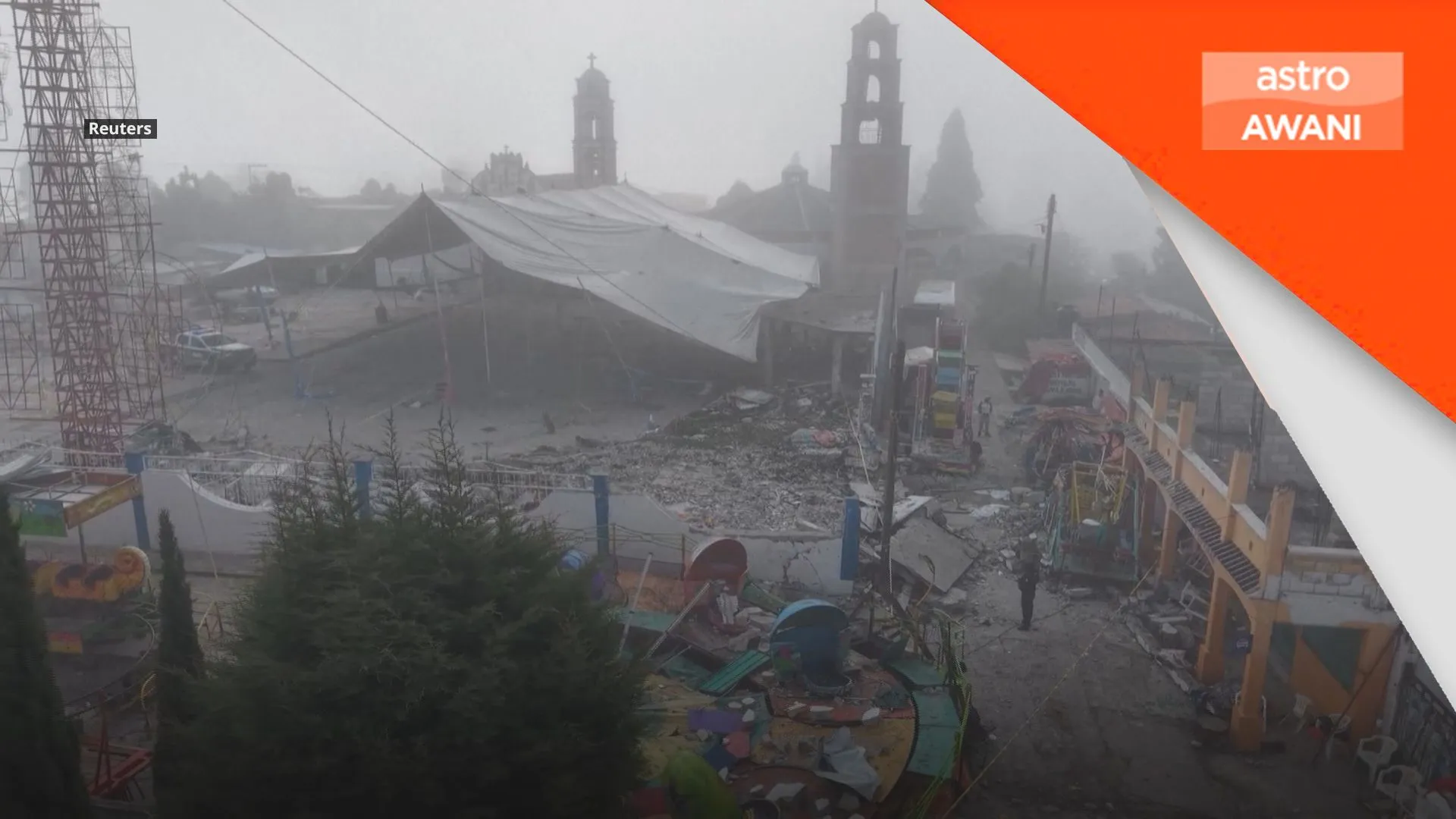 10 maut, puluhan cedera dalam letupan mercun ketika misa gereja di Mexico