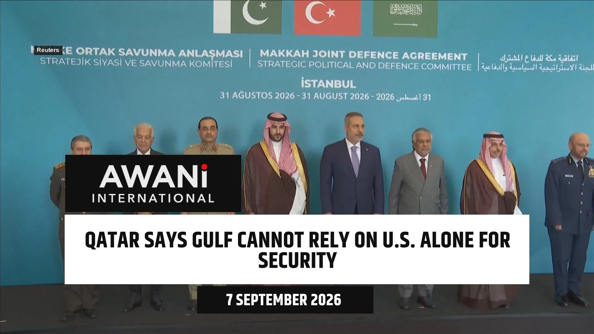 Qatar says Gulf cannot rely on U.S. alone for security