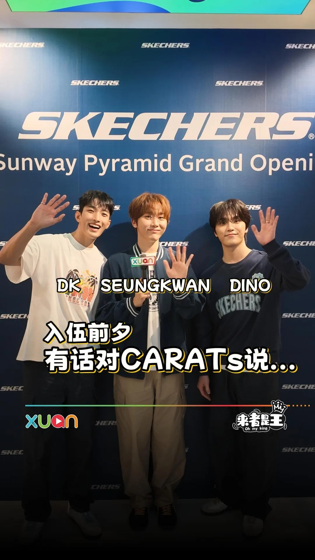 DK、SEUNGKWAN和DINO入伍前有话想对CARATs说