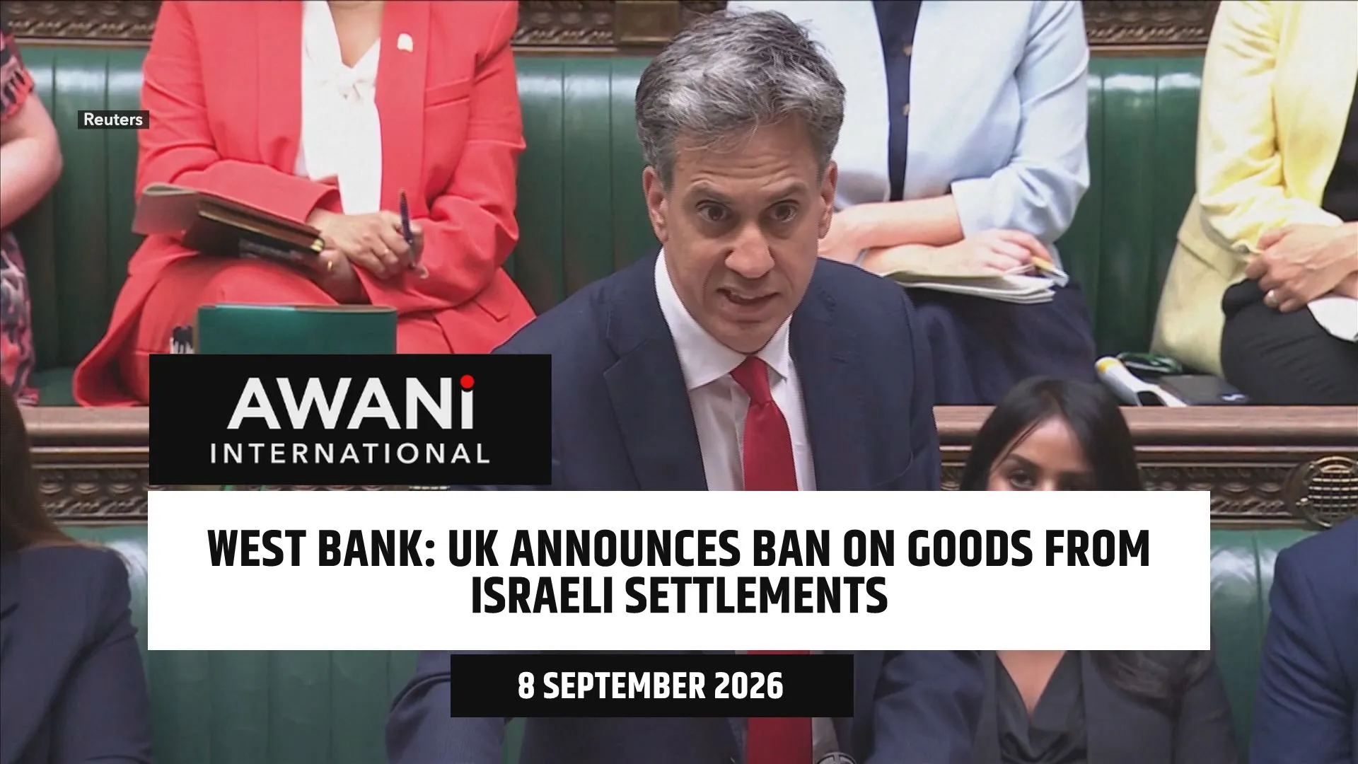 UK announces ban on goods from Israel's illegal settlements in West Bank