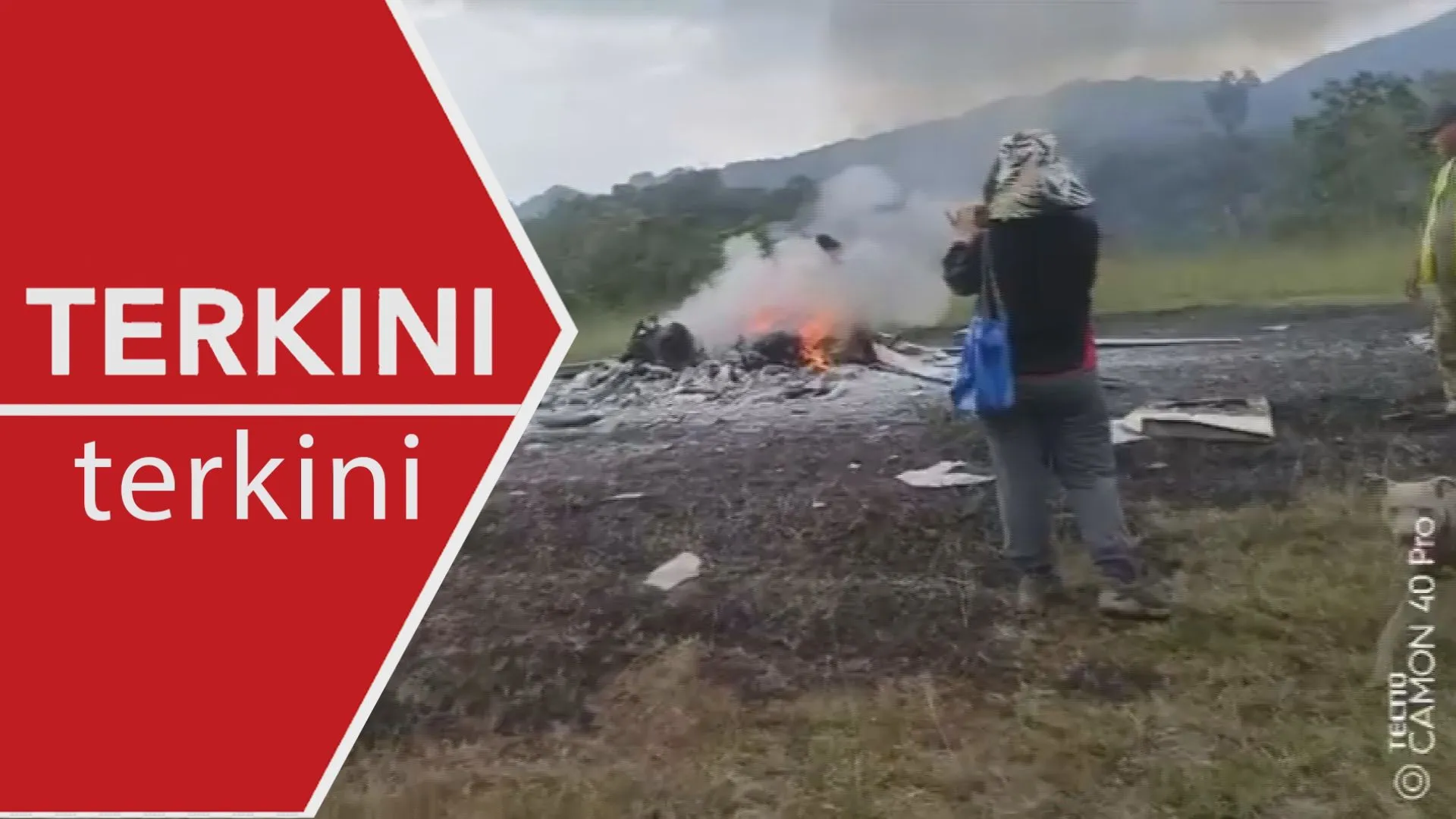 [TERKINI] Helikopter bomba bawa pasukan forensik KKM ke Long Lellang