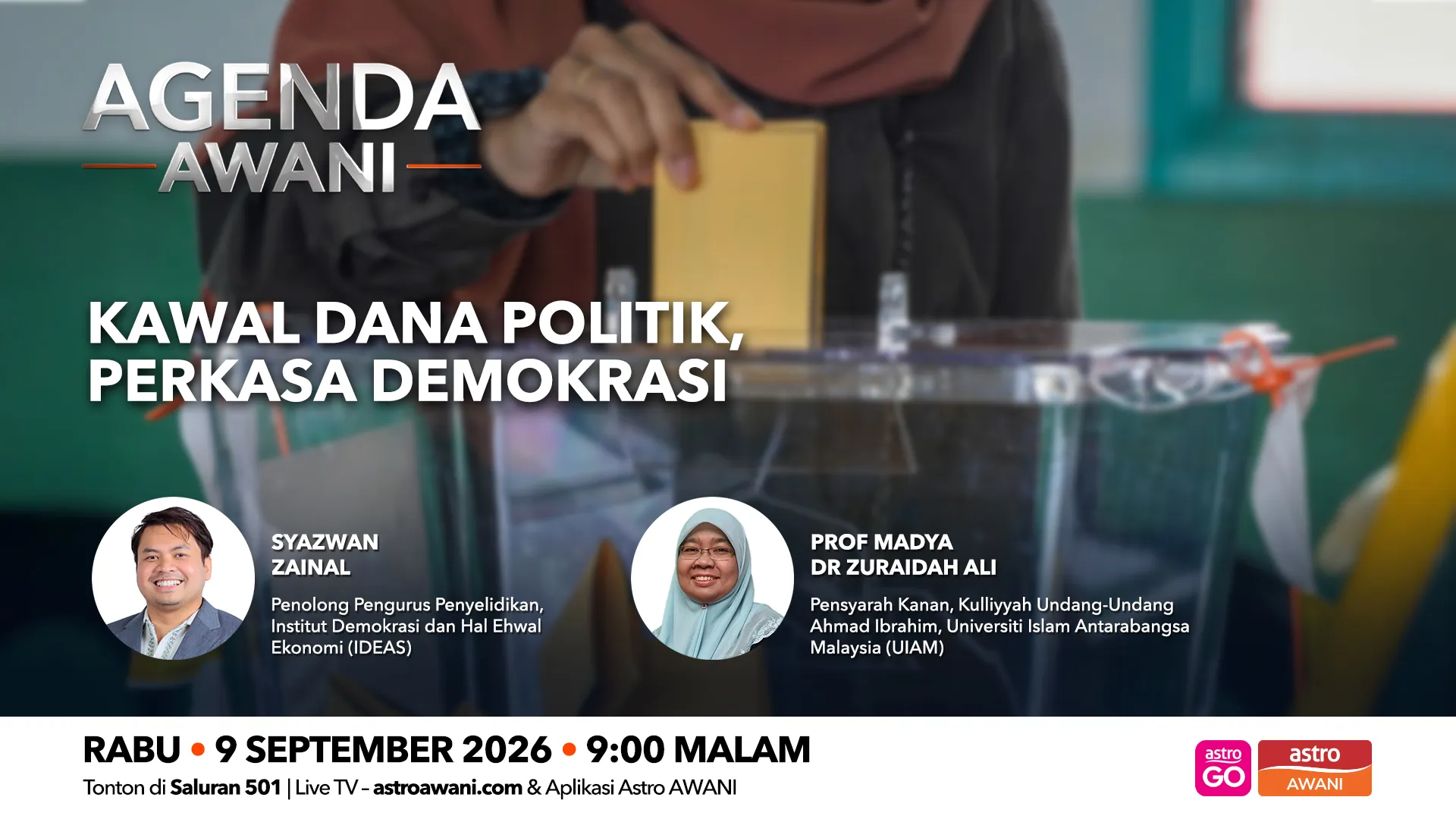 Agenda AWANI: Kawal Dana Politik, Perkasa Demokrasi