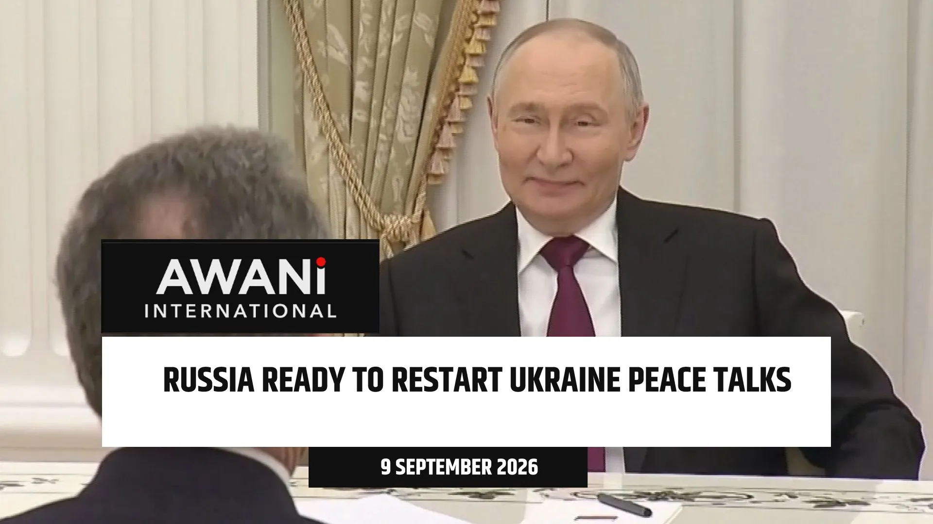 Russia ready to restart Ukraine peace talks