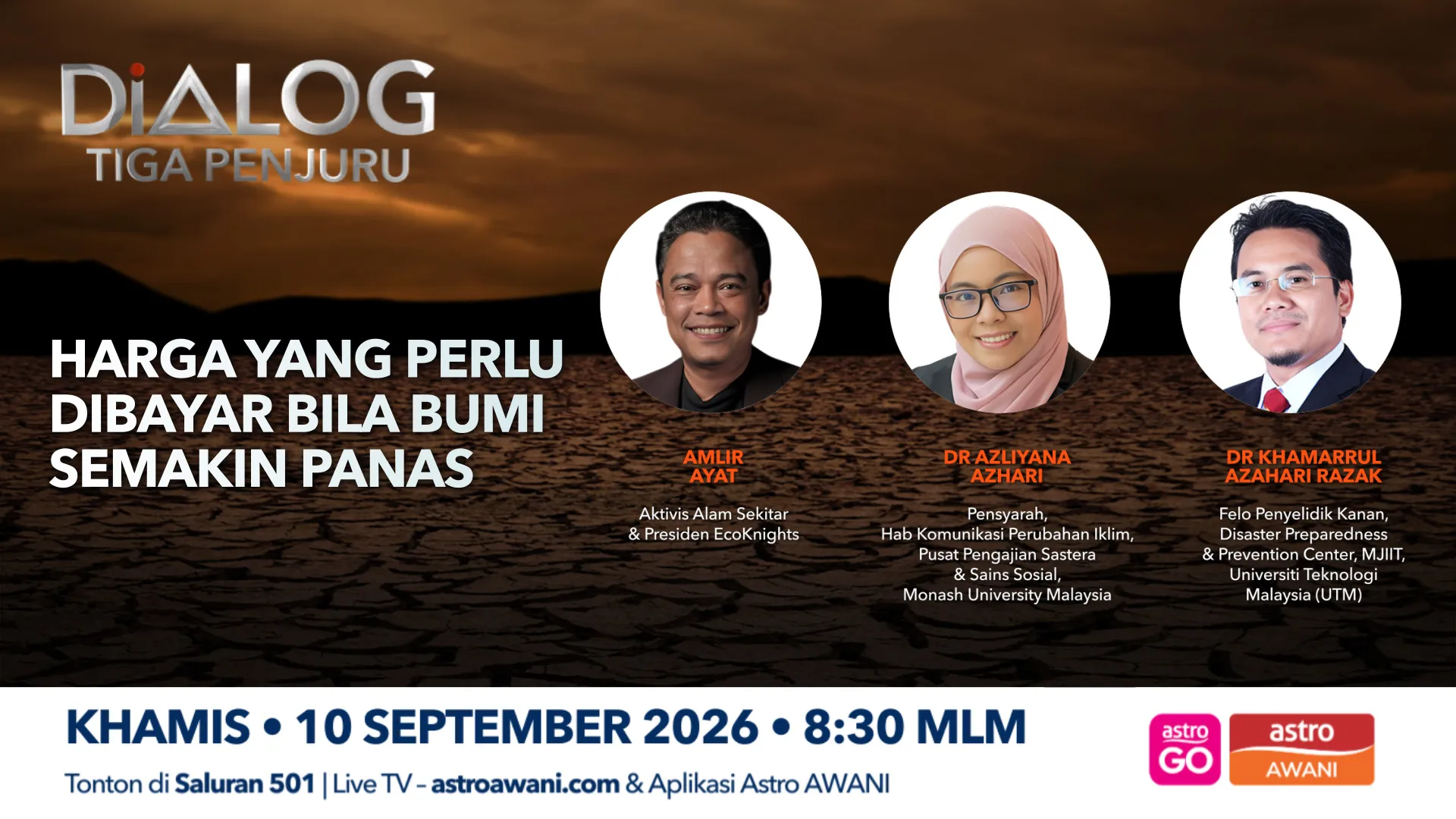 Dialog Tiga Penjuru: Harga Yang Perlu Dibayar Bila Bumi Semakin panas