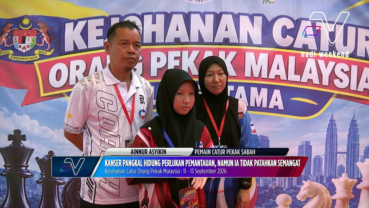 Menghidap kanser tidak patahkan semangat Ainnur dalam sukan catur