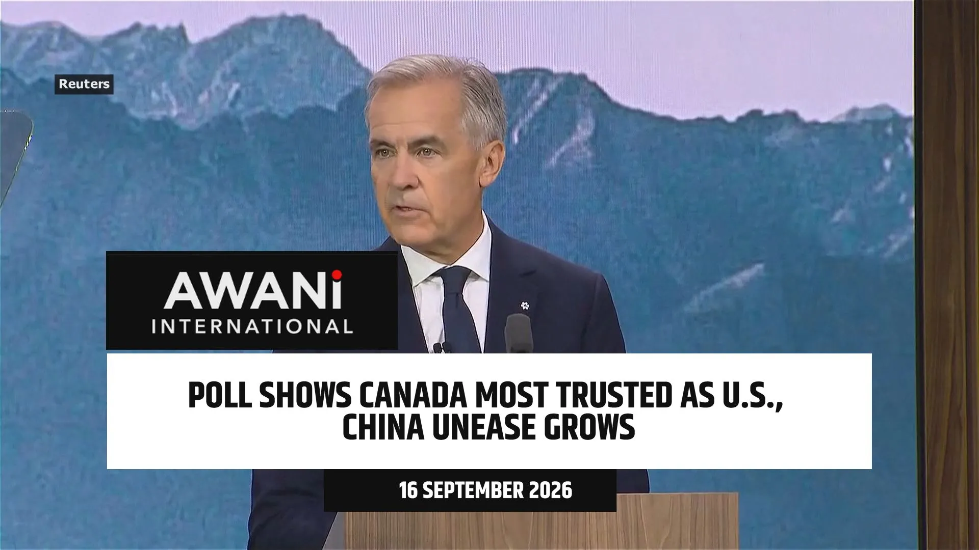 Poll shows Canada most trusted as US, China unease grows