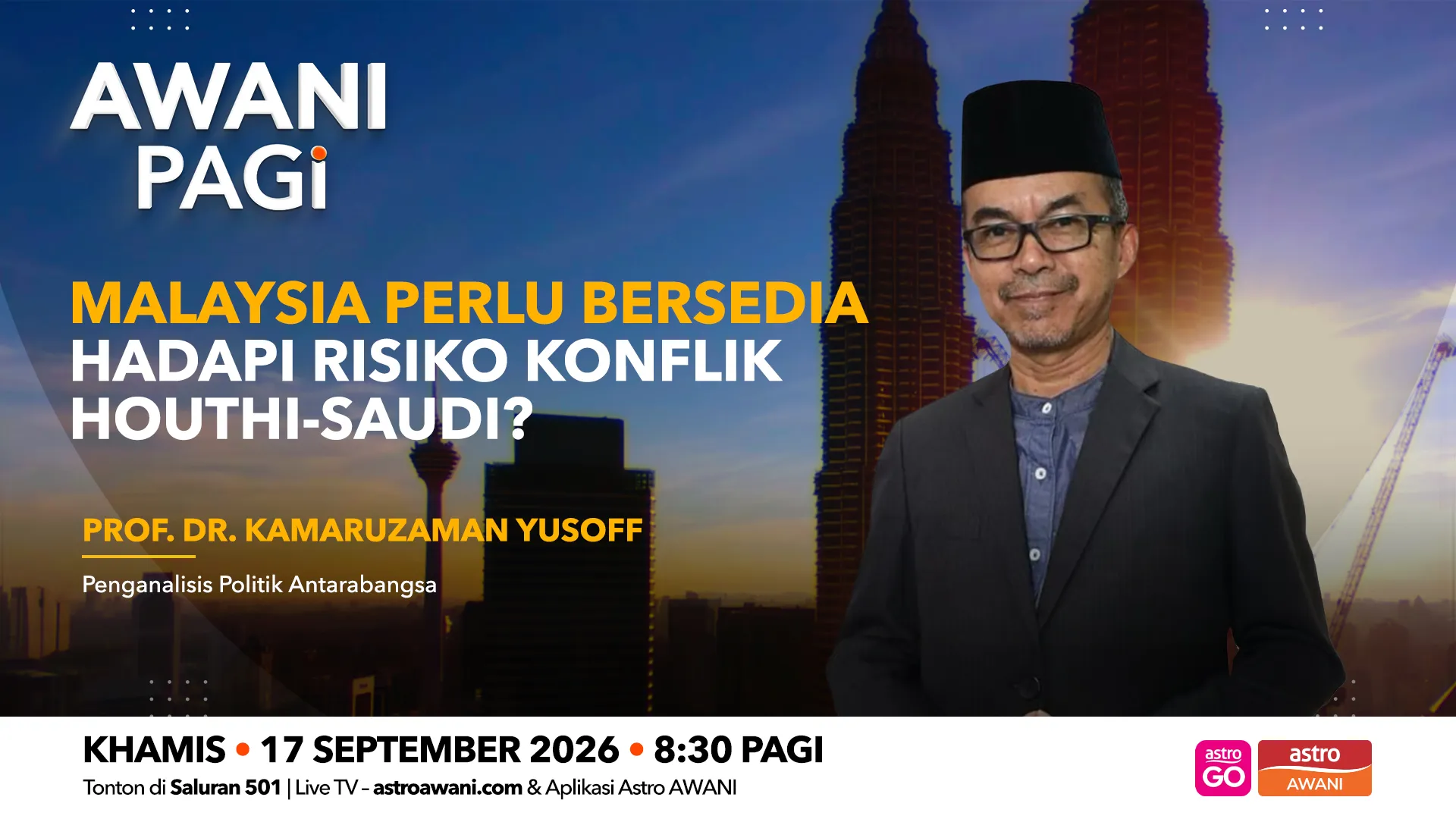 AWANI Pagi: Malaysia perlu bersedia hadapi risiko konflik Houthi-Saudi?