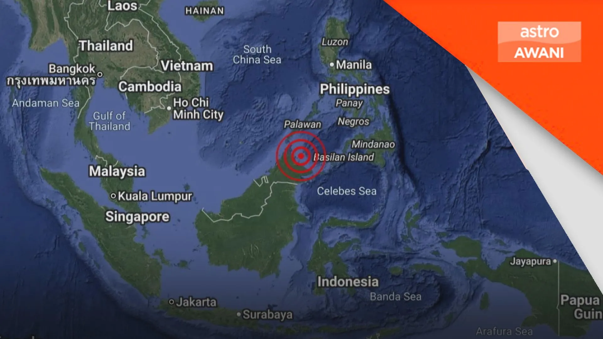 Gempa bumi lemah dikesan berhampiran Sandakan