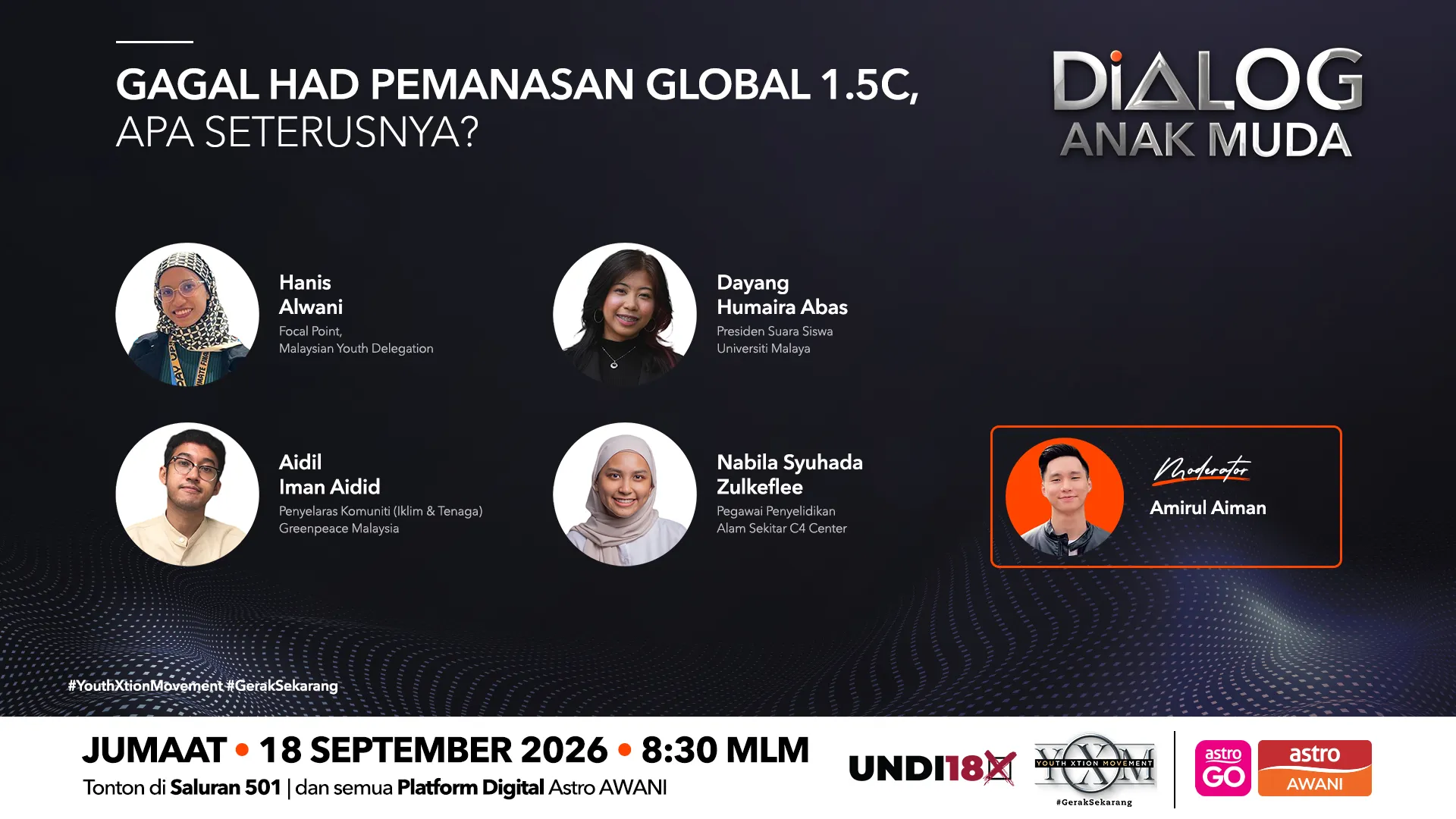 Dialog Anak Muda: Gagal Had Pemanasan Global 1.5C, Apa Seterusnya?