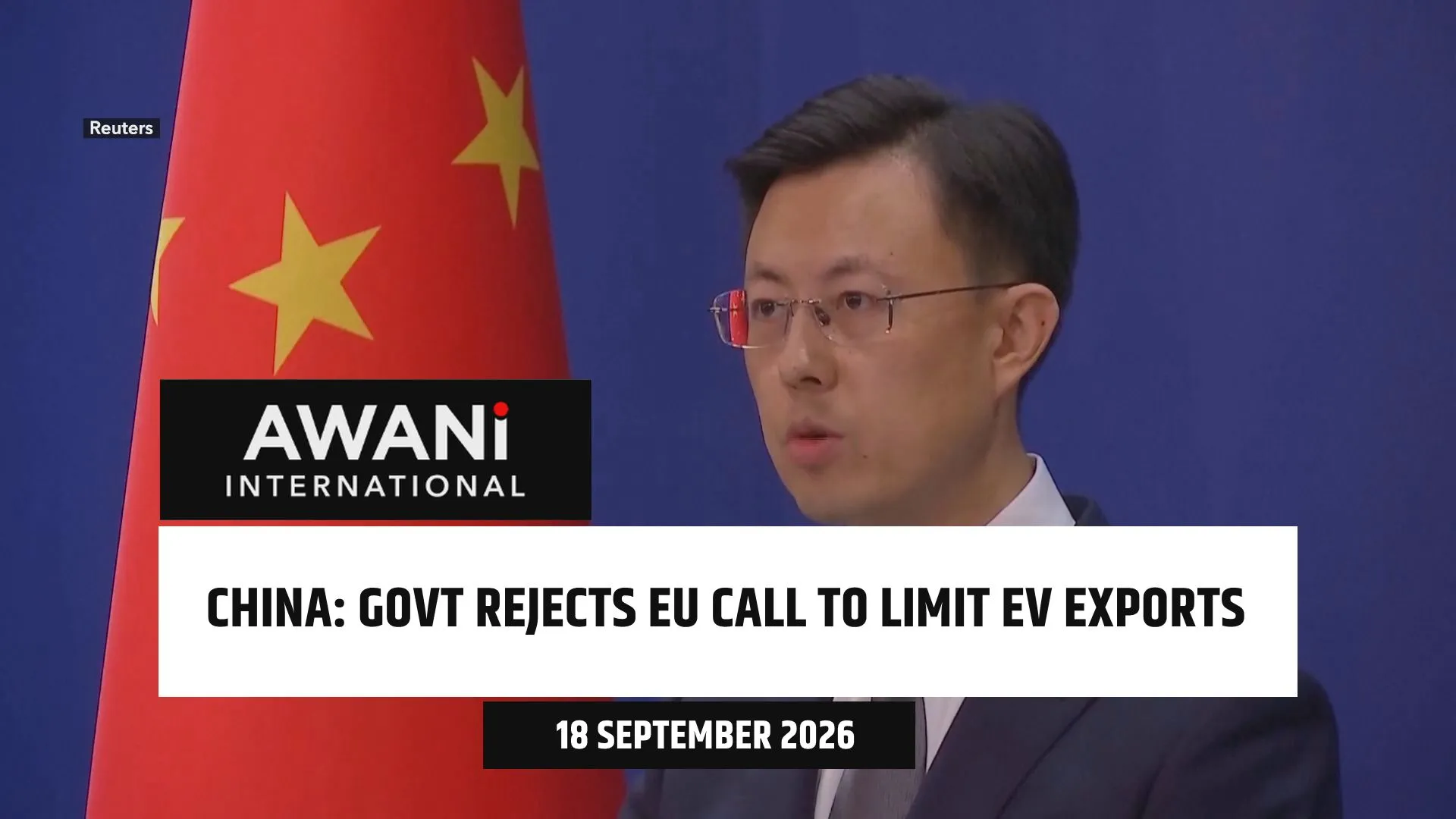 China rejects EU call to limit EV exports