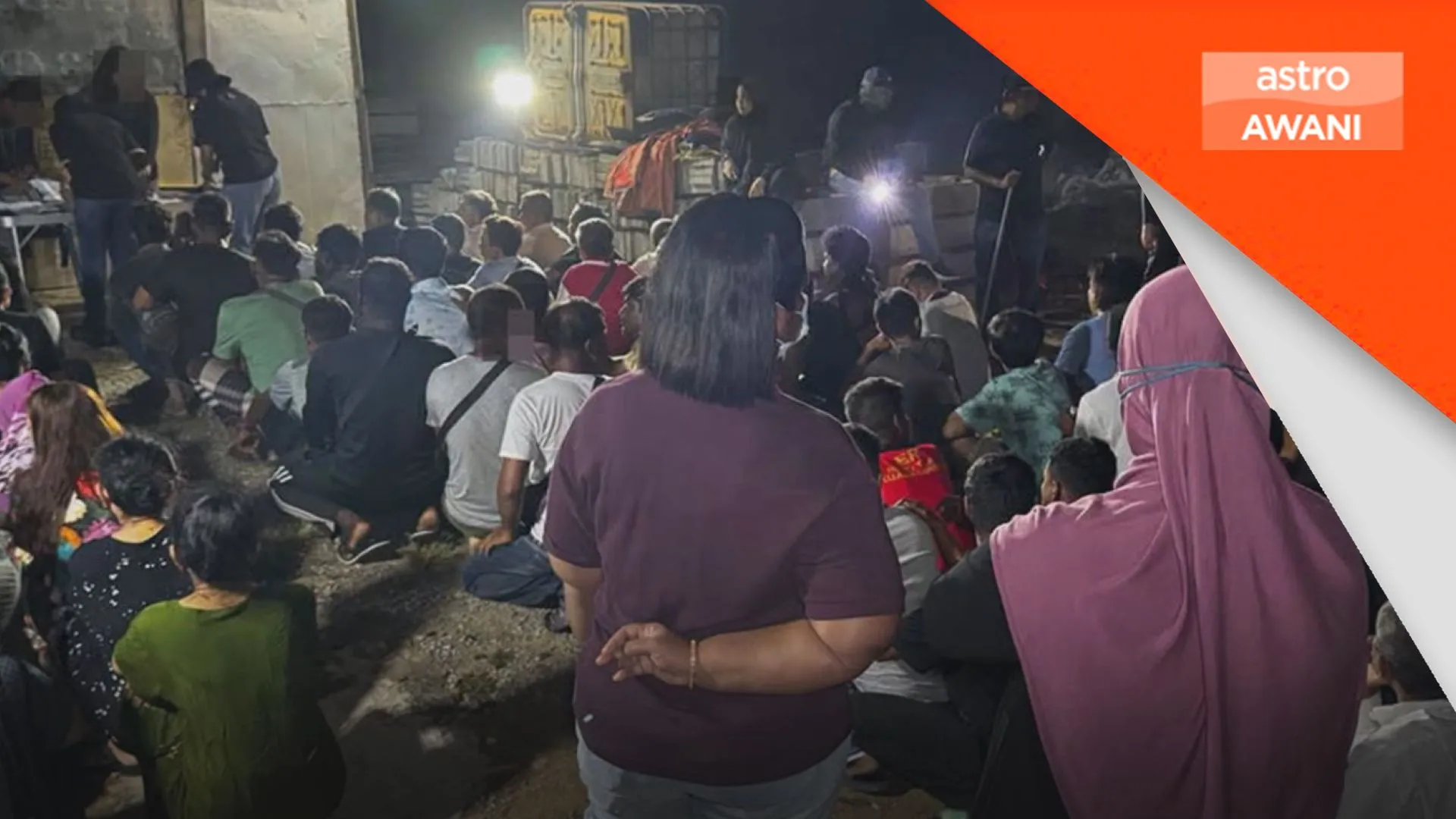 Rumah kongsi dikepung, 41 warga asing ditahan