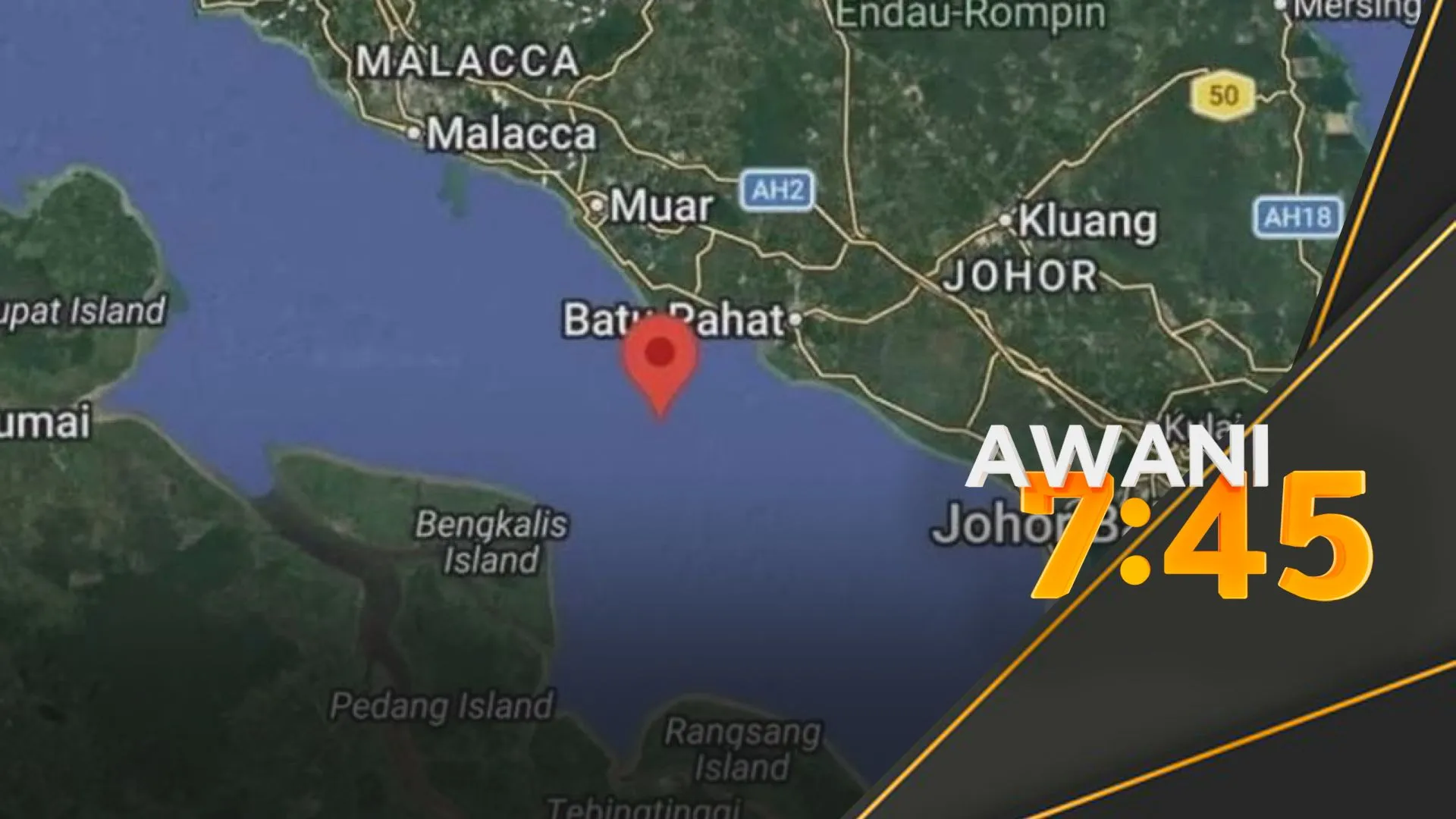 Gegaran bermagnitud 4.4 dikesan di perairan Batu Pahat